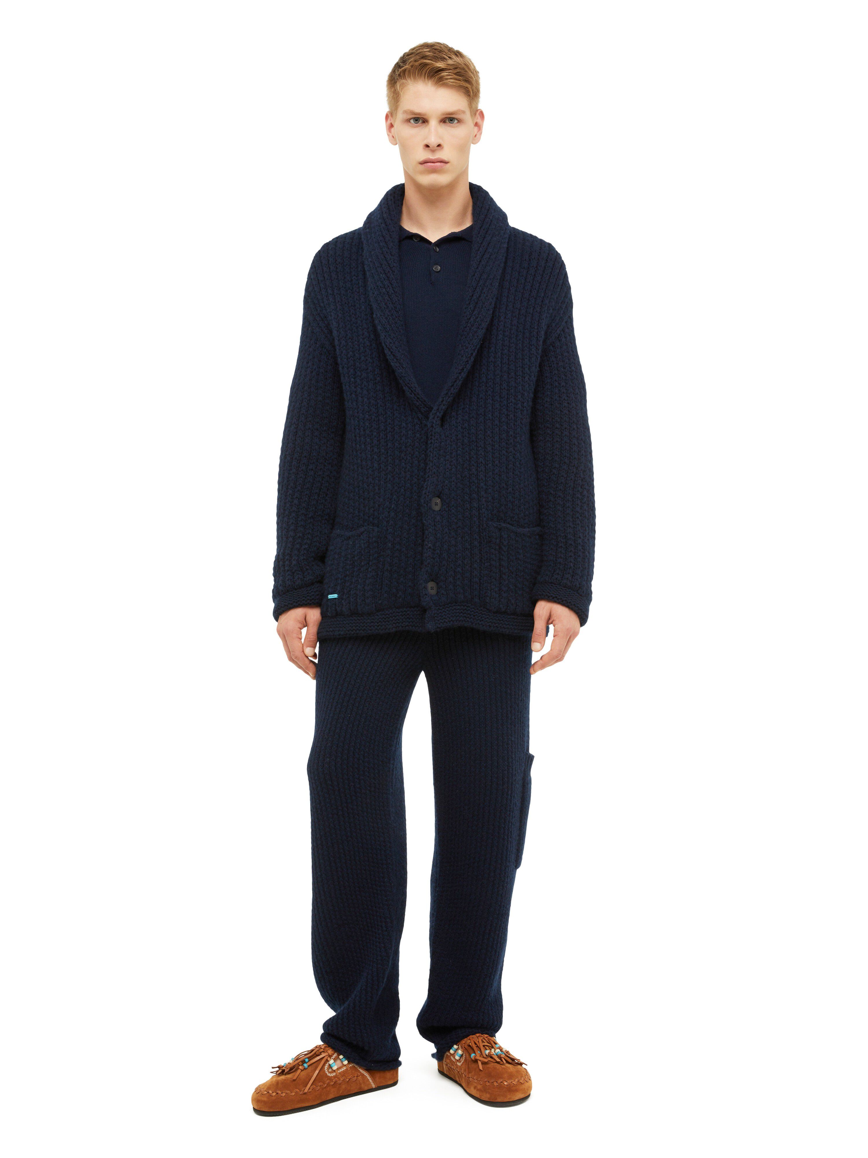 Alanui Alanui Finest Knit Cardigan Deep Blue LMHB037R24KNI001