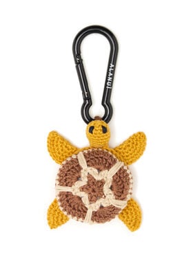 Alanui Handmade Turtle Crochet Key Holder Sunlight-Red Earth LWRE012R26KNI001