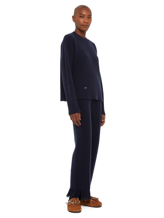 Alanui Alanui Finest Sweater Midnight Blue LWHE067E24KNI001