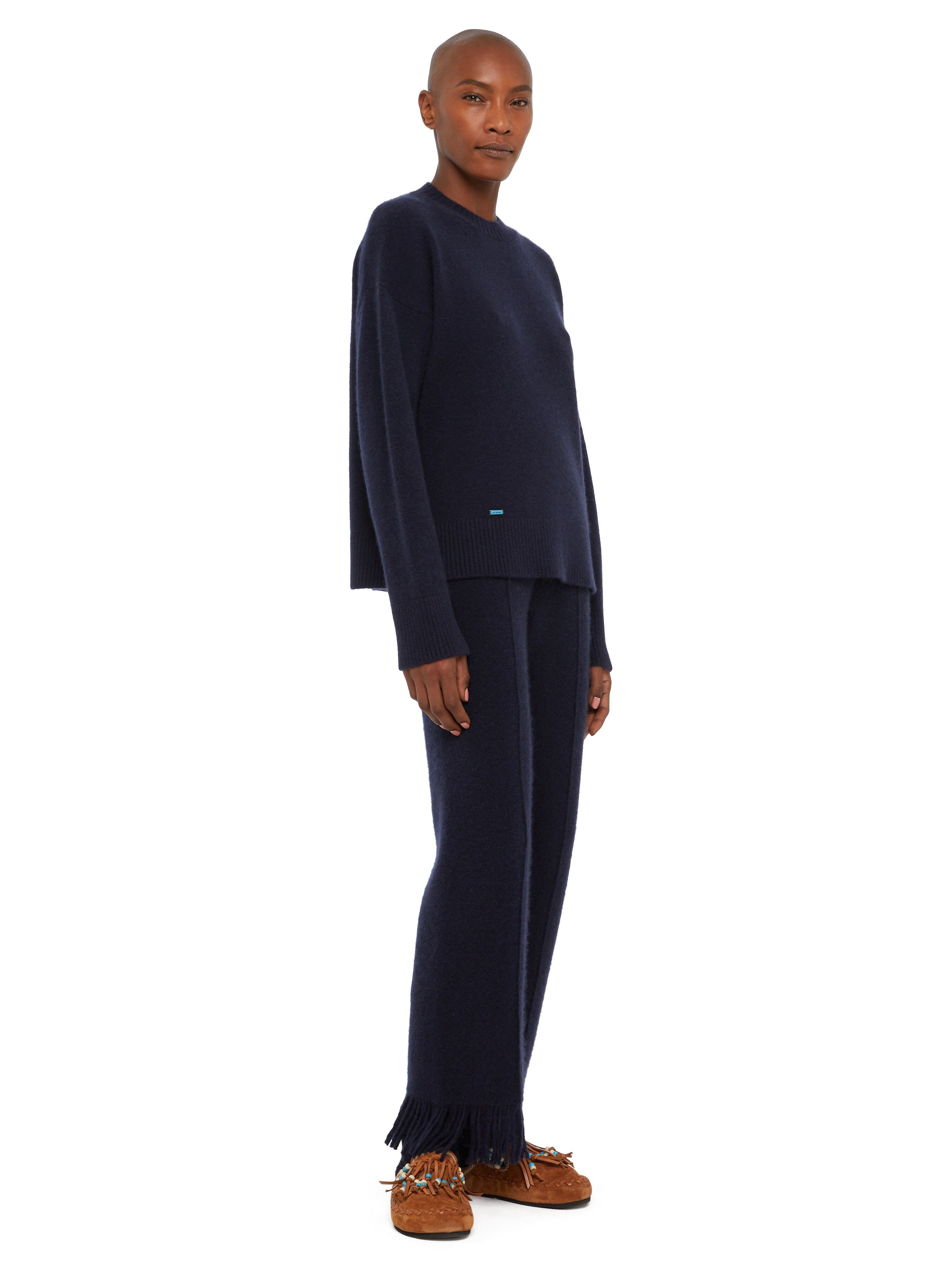 Alanui Alanui Finest Sweater Midnight Blue LWHE067E24KNI001