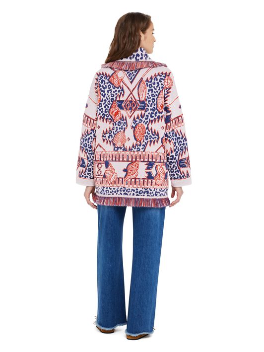 Alanui Wilderness Fusion Cardigan Indigo-Furnace LWHB064R25KNI00F