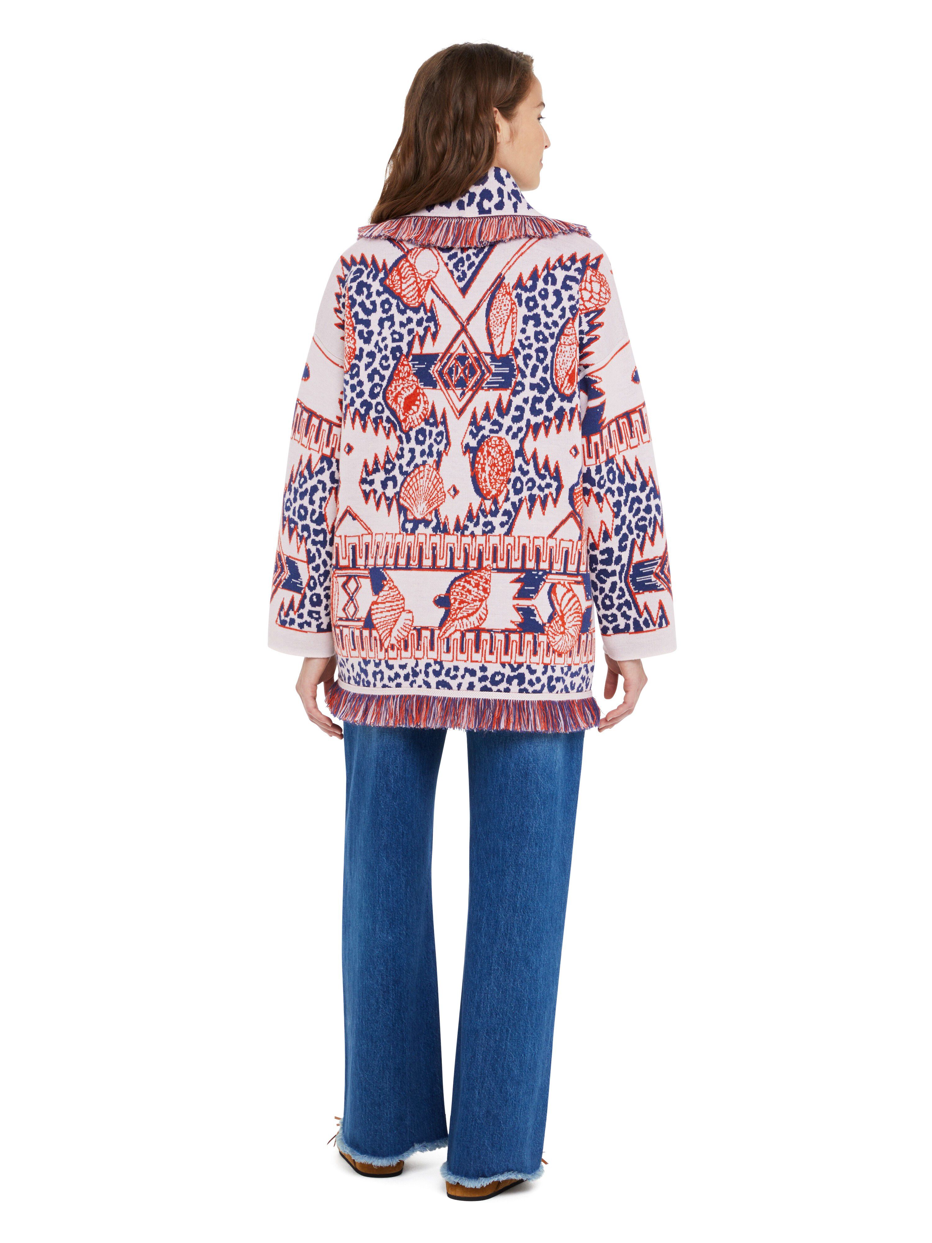 Alanui Wilderness Fusion Cardigan Indigo-Furnace LWHB064R25KNI00F
