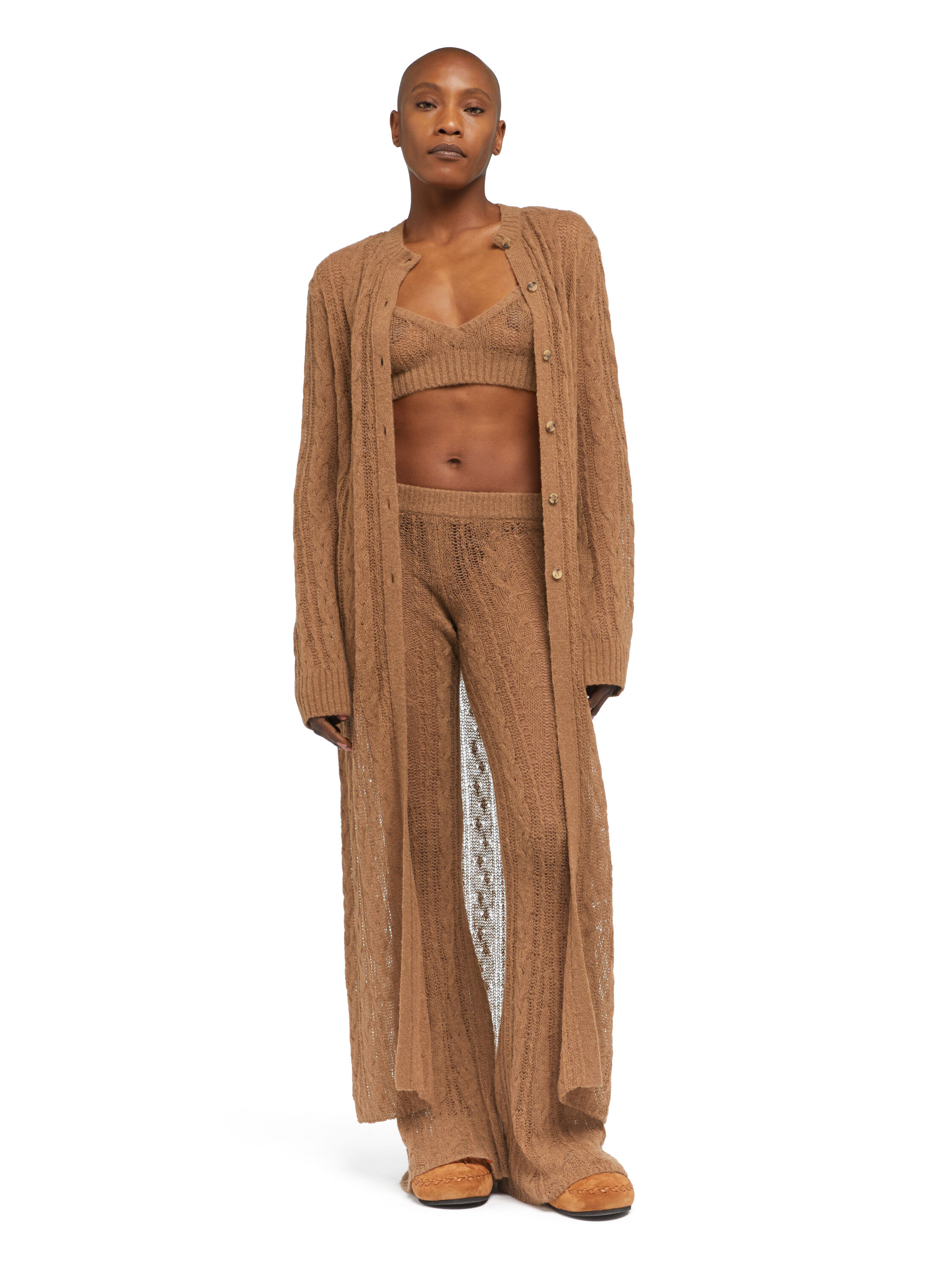 Alanui Desert Drift Bra Camel LWHR005E25KNI001