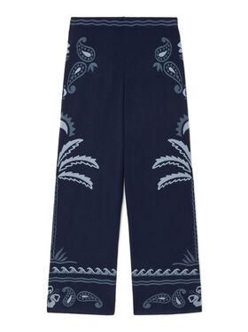 Alanui Glimpse Of Eden Pants Midnight-Denim LWHG016E25KNI002