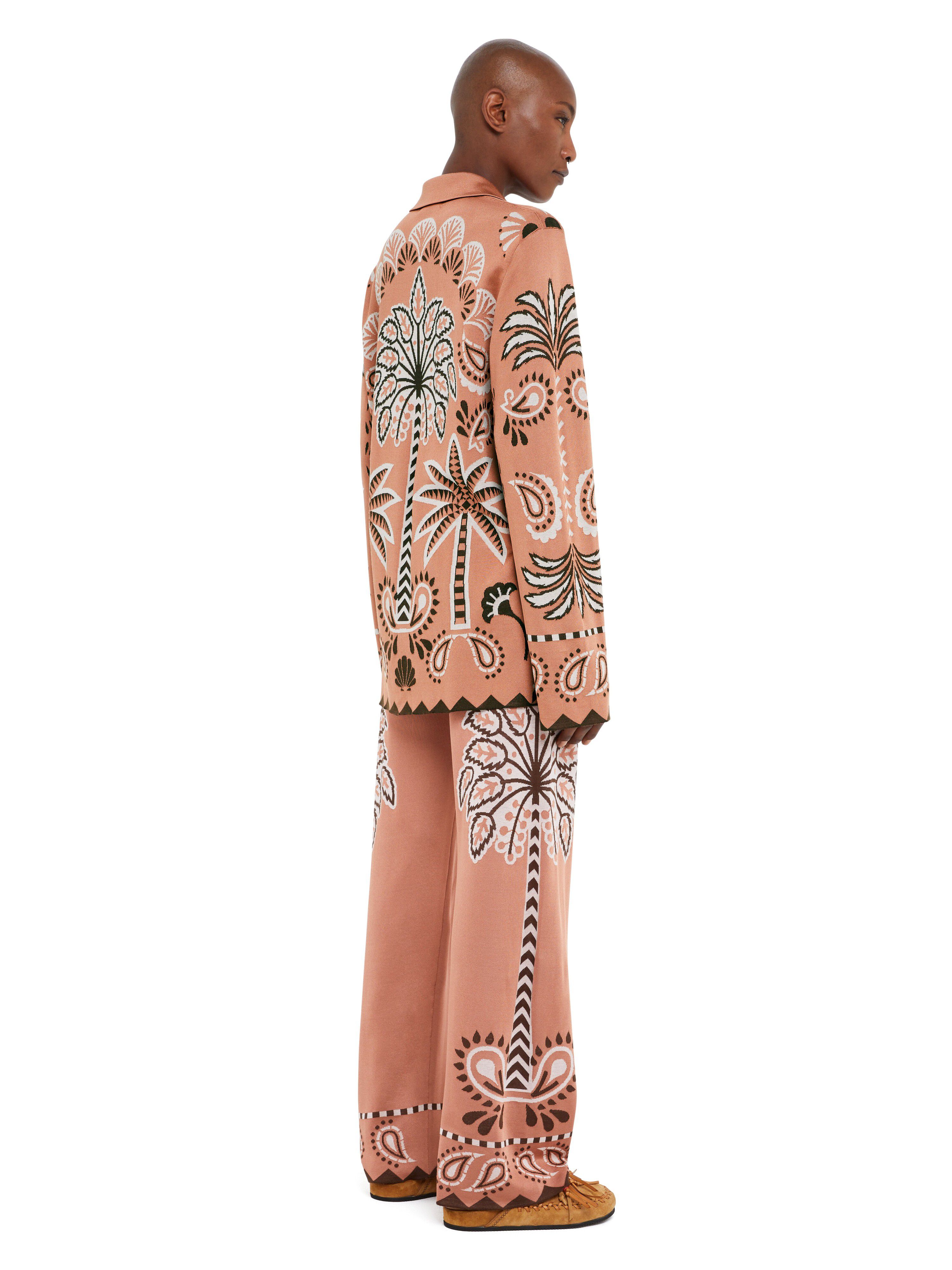 Alanui Wild Wonder Foulard Shirt Terracotta-Peach LWHY001R25KNI002
