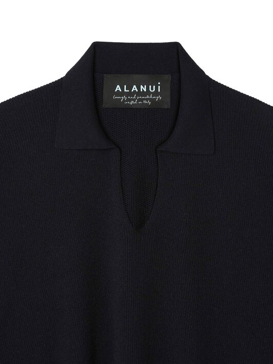 Alanui Alanui Finest Polo Deep Blue LWHV002R24KNI003
