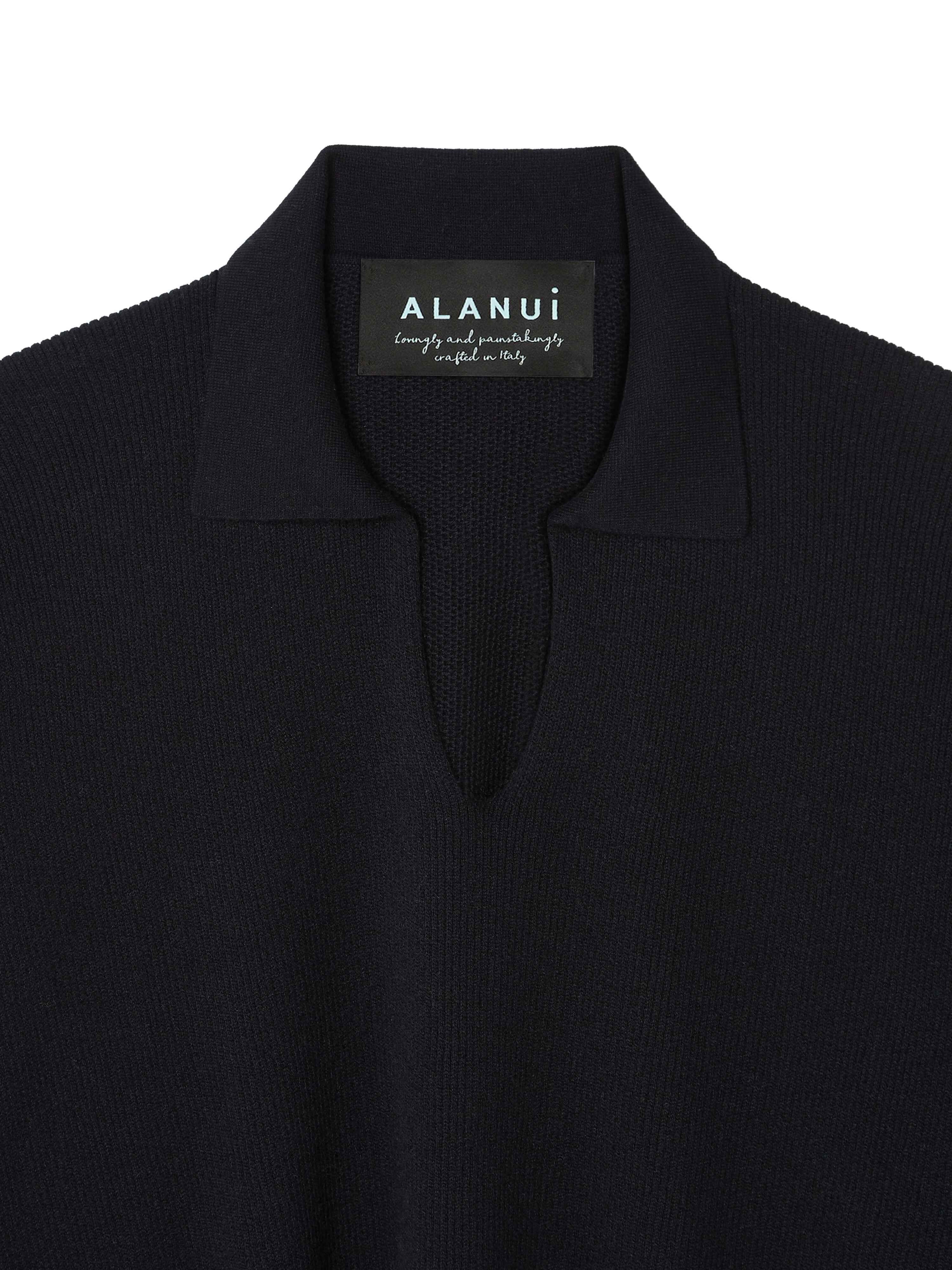 Alanui Alanui Finest Polo Deep Blue LWHV002R24KNI003