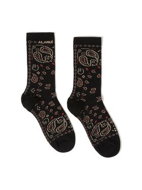 Alanui Bandana Socks Black-Furnace LWRA007R25KNI001