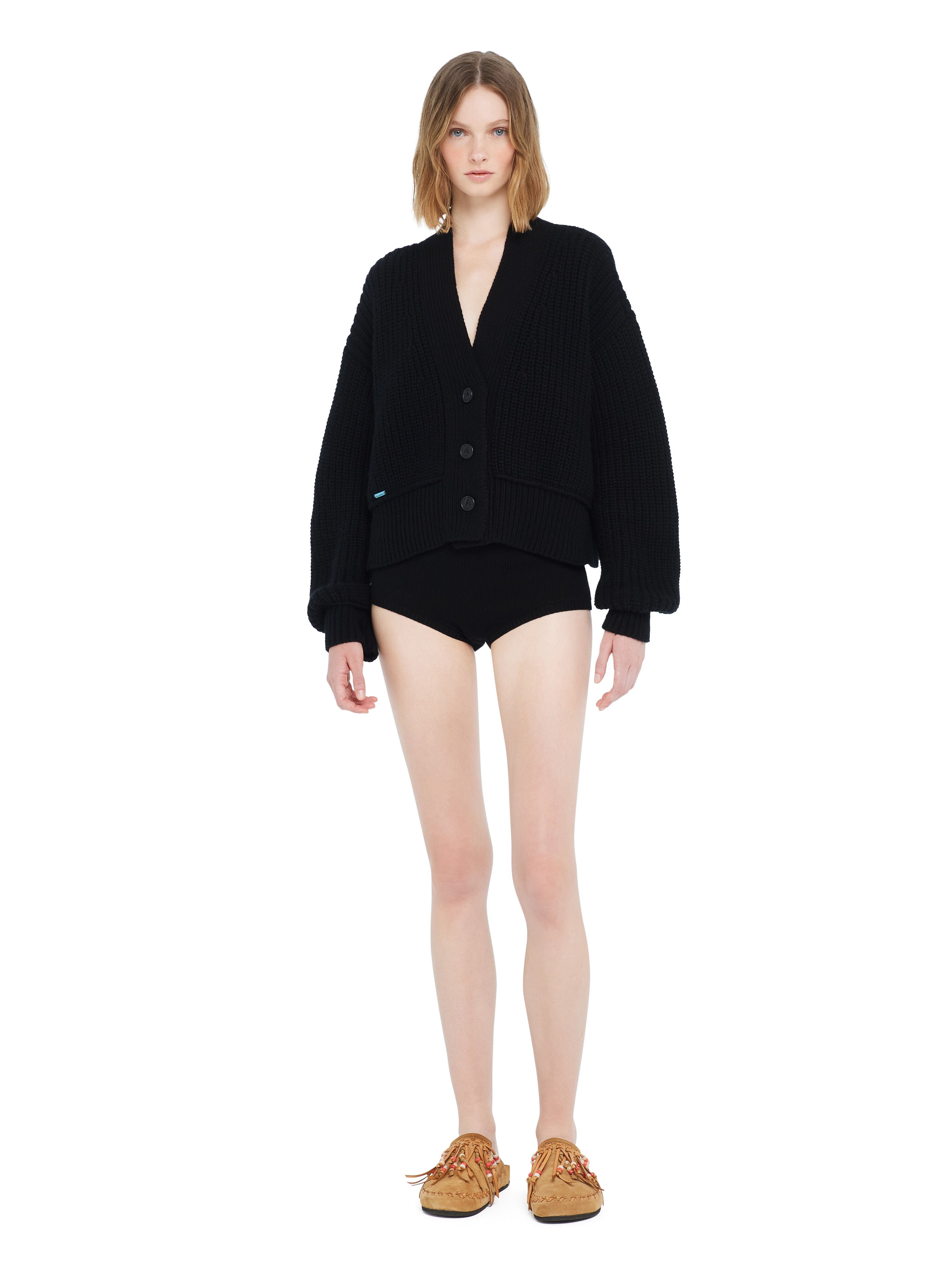 Alanui Alanui Finest Cardicrop Black LWHB055R26KNI001