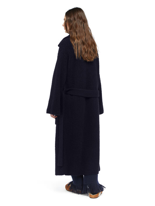 Alanui Alanui Finest Coat Midnight Blue LWHQ013E25KNI001
