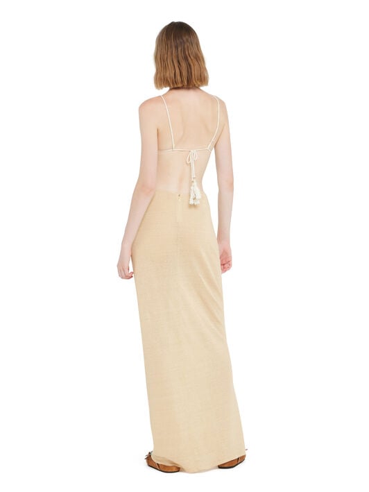 Alanui Mermaid Inside Skirt Sand LWHL032R26KNI001 Alanui Mermaid Inside Skirt Sand LWHL032R26KNI001