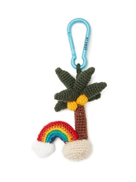 Alanui Palm & Rainbow Amigurumi Crochet Keyring Mutlicolor LWRE00EE25KNI001