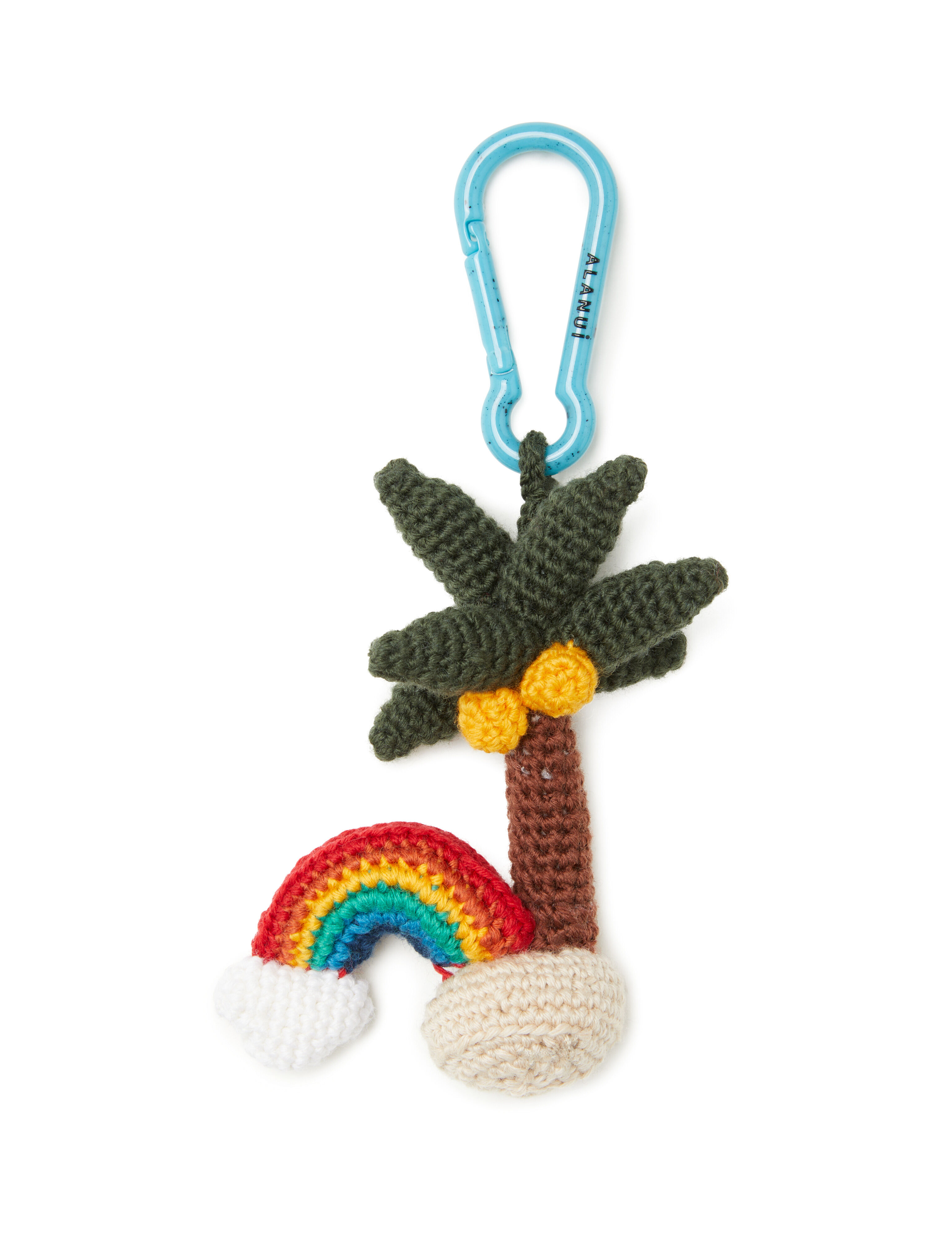 Alanui Palm & Rainbow Amigurumi Crochet Keyring Mutlicolor LWRE00EE25KNI001