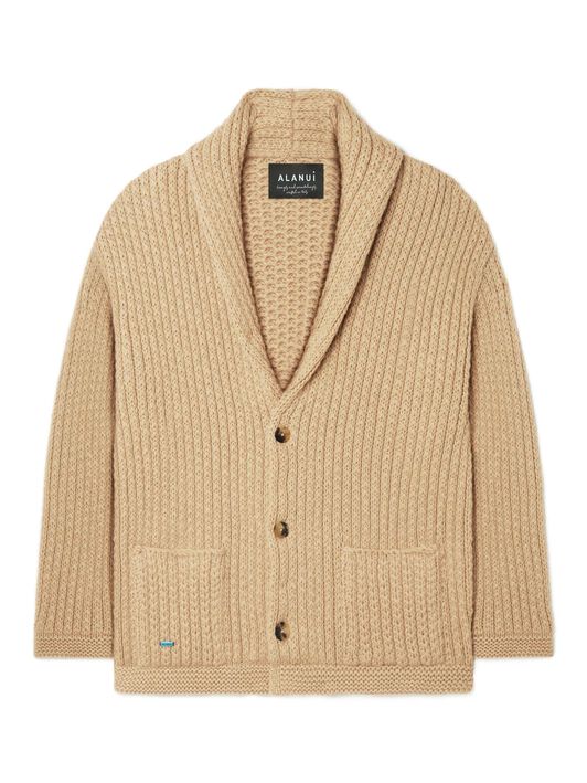 Alanui Alanui Finest Knit Cardigan Sandstorm LMHB037R24KNI001 Alanui Alanui Finest Knit Cardigan Sandstorm LMHB037R24KNI001