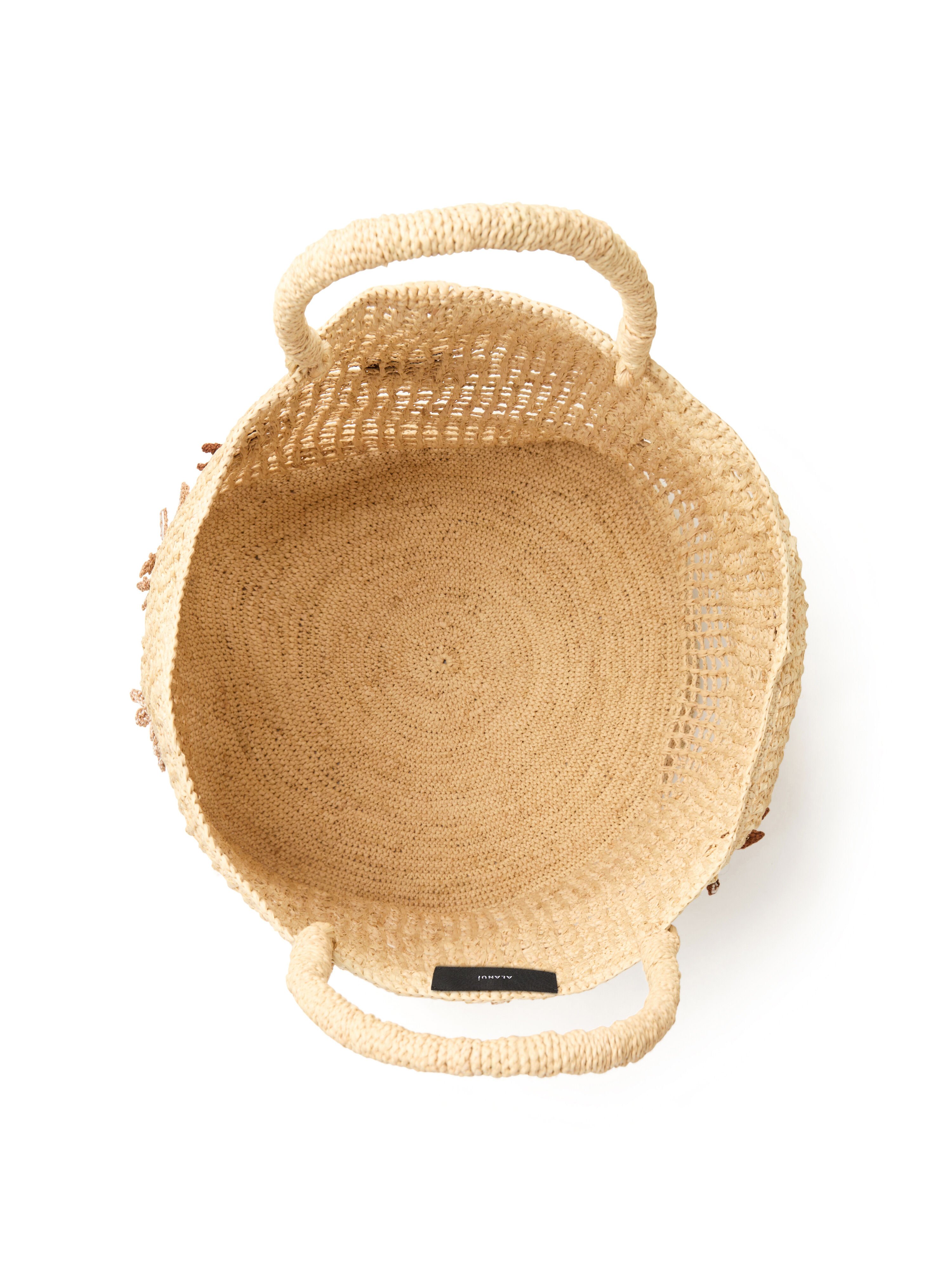 Alanui Where The Waves Begins Raffia Tote Bag Natural LWNA011R26MAT001 Alanui Where The Waves Begins Raffia Tote Bag Natural LWNA011R26MAT001