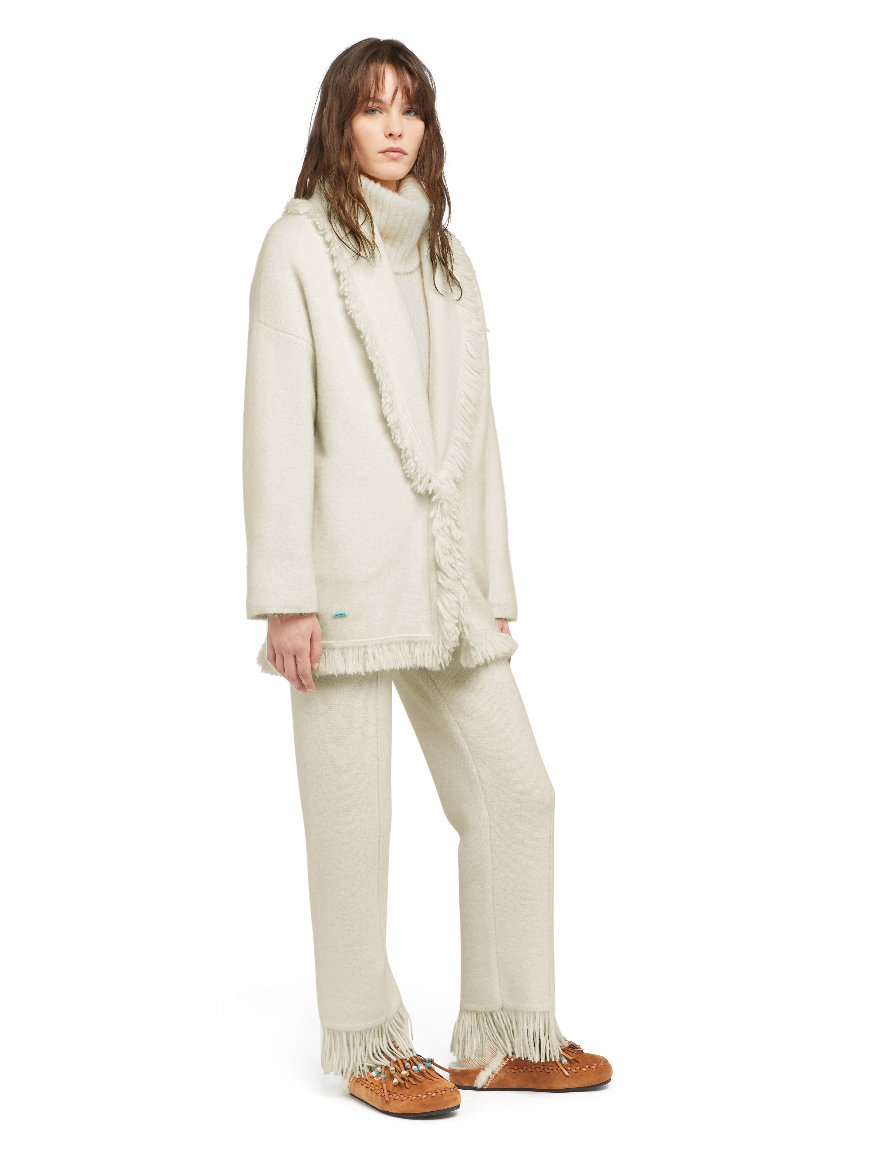 Alanui Alanui Finest Cardigan White LWHB064E25KNI00E