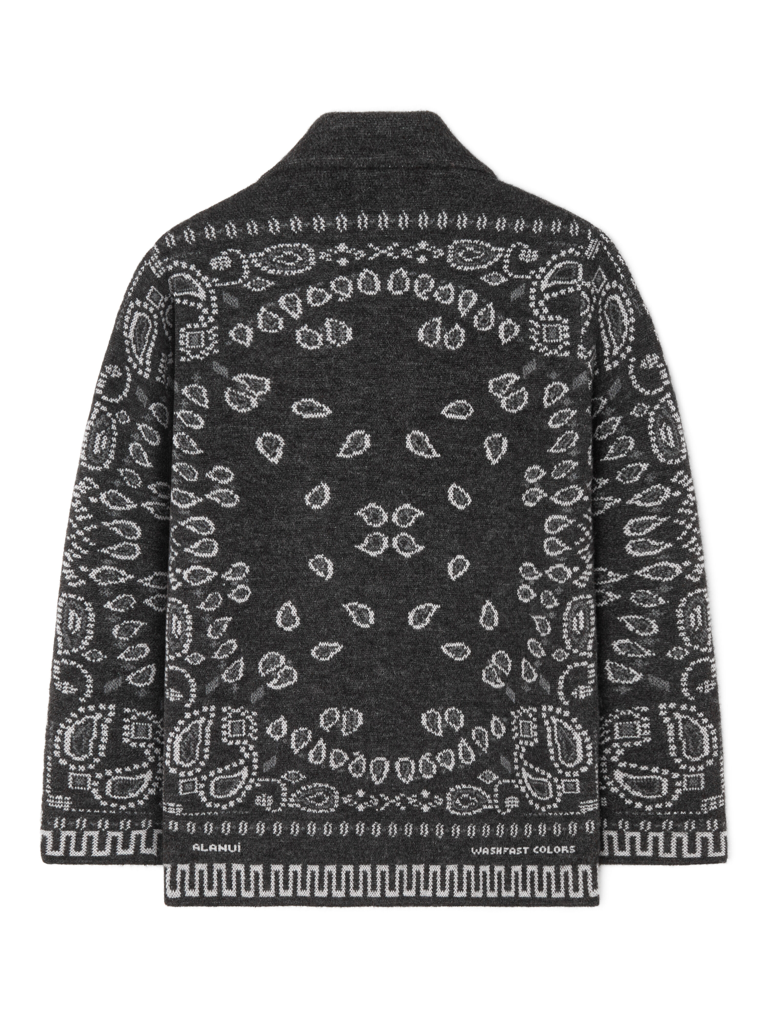 Alanui Bandana Jacquard Shirt Charcoal-Multicolor LMHY005E25KNI001