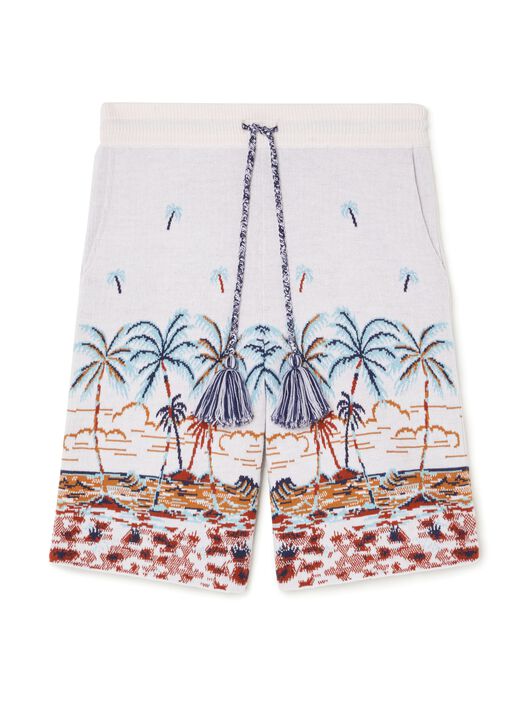 Alanui The Tale Of Hawaiian Bermuda Chalk-Sky Blue LMHM004R25KNI002