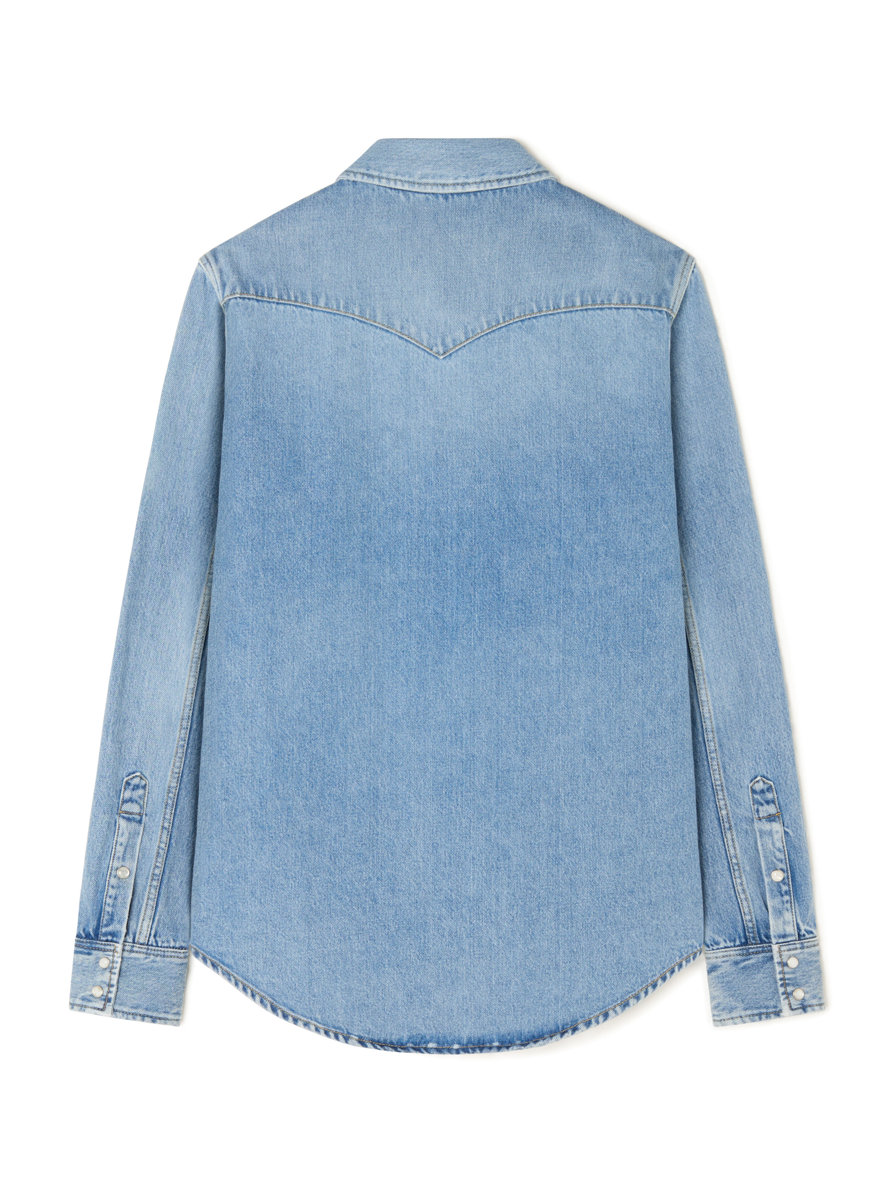 Alanui Light Wash Denim Shirt Light Wash Blue Denim LMYD007R26DEN004