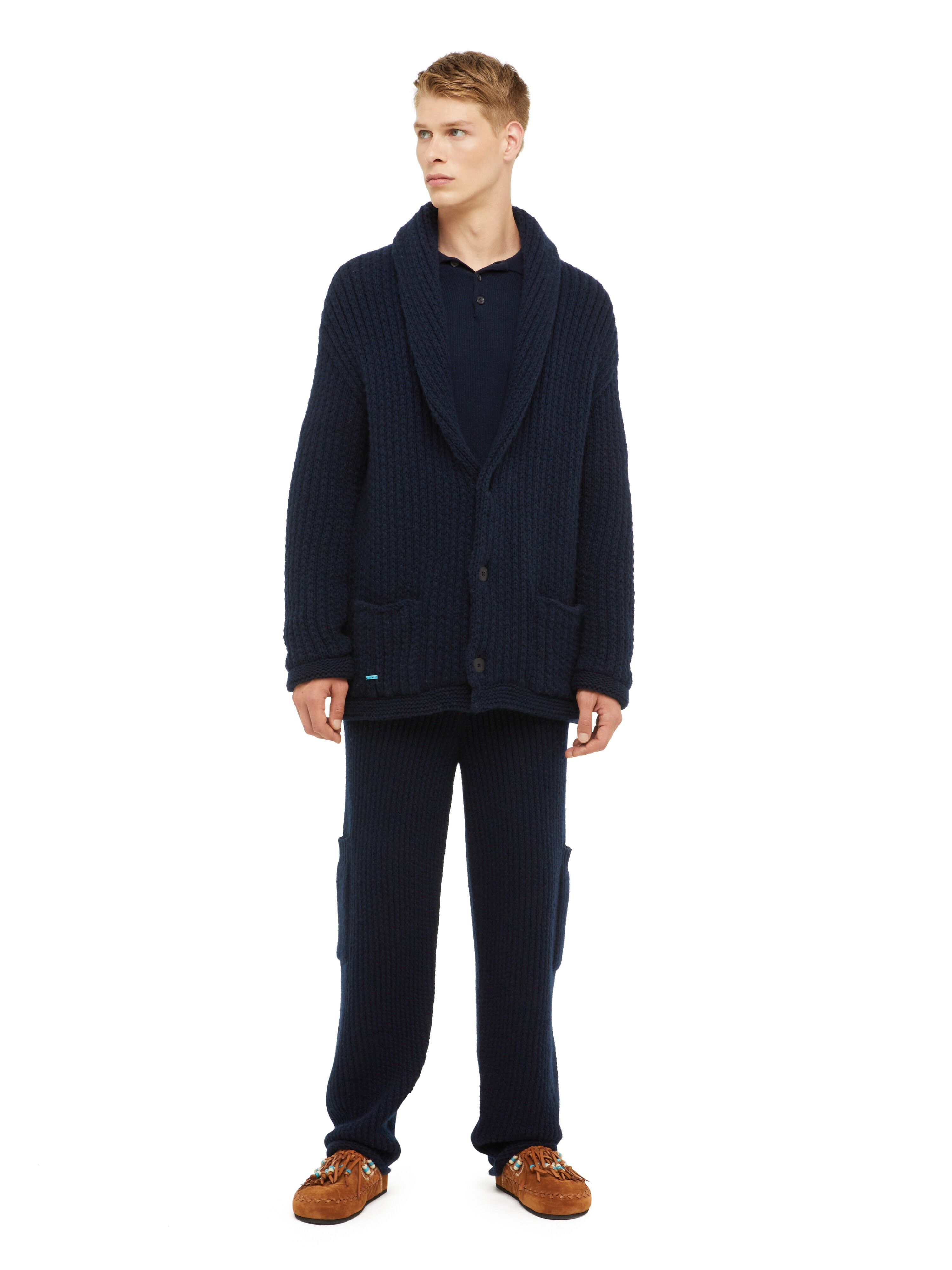 Alanui Alanui Finest Knit Cardigan Deep Blue LMHB037R24KNI001