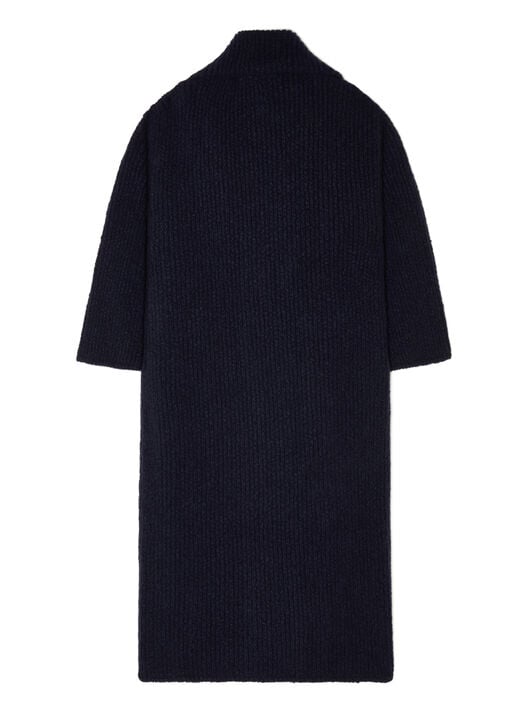 Alanui Alanui Finest Coat Midnight Blue LWHQ013E25KNI001 Alanui Alanui Finest Coat Midnight Blue LWHQ013E25KNI001