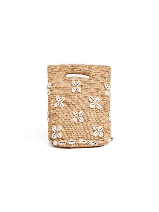 Alanui Ocean Dream Bucket Bag Natural LWMY003R25MAT001 Alanui Ocean Dream Bucket Bag Natural LWMY003R25MAT001