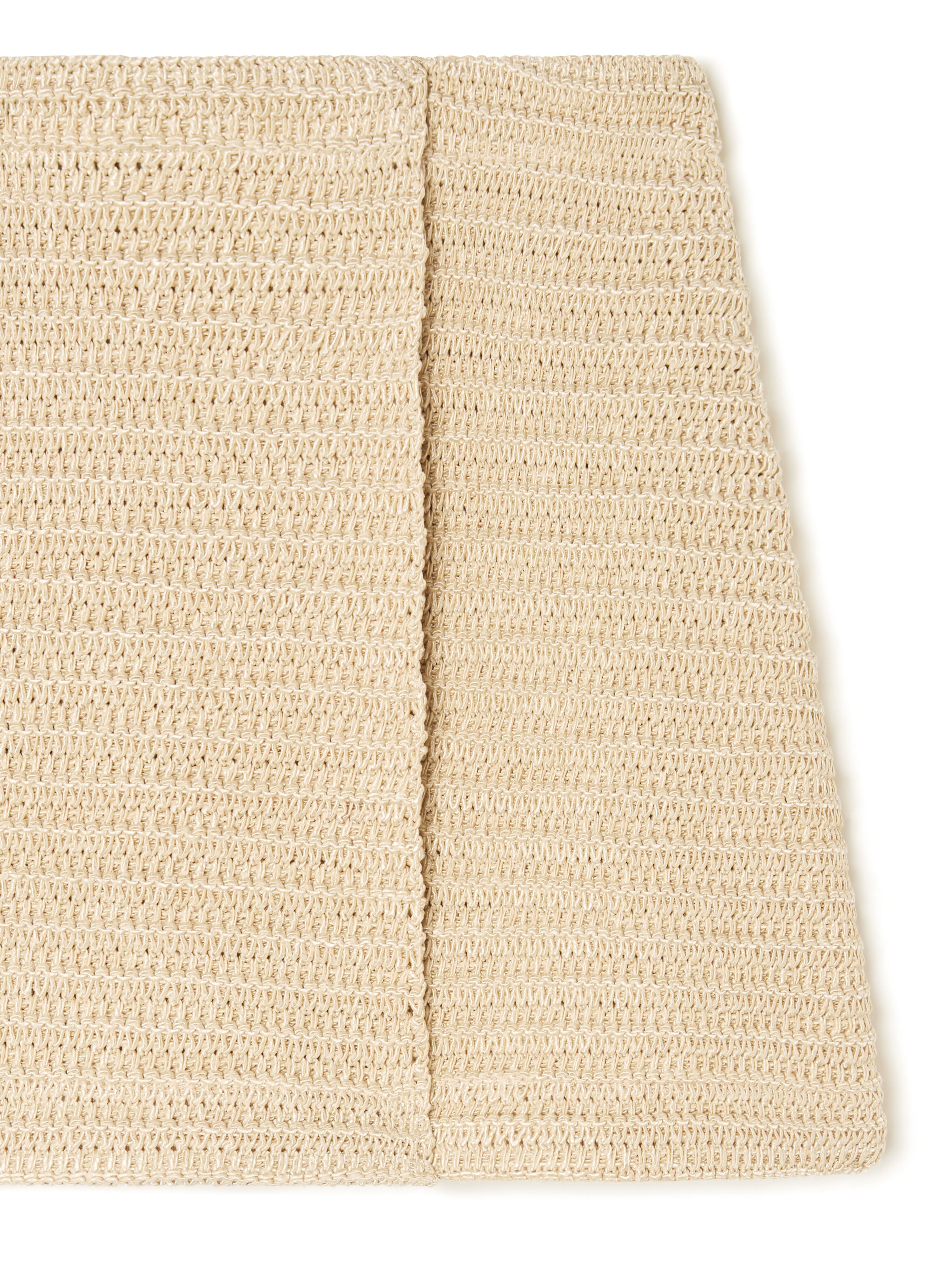 Alanui The Sound Of The Sea Wrap Mini Skirt Sea Shell LWHL008R26KNI001 Alanui The Sound Of The Sea Wrap Mini Skirt Sea Shell LWHL008R26KNI001