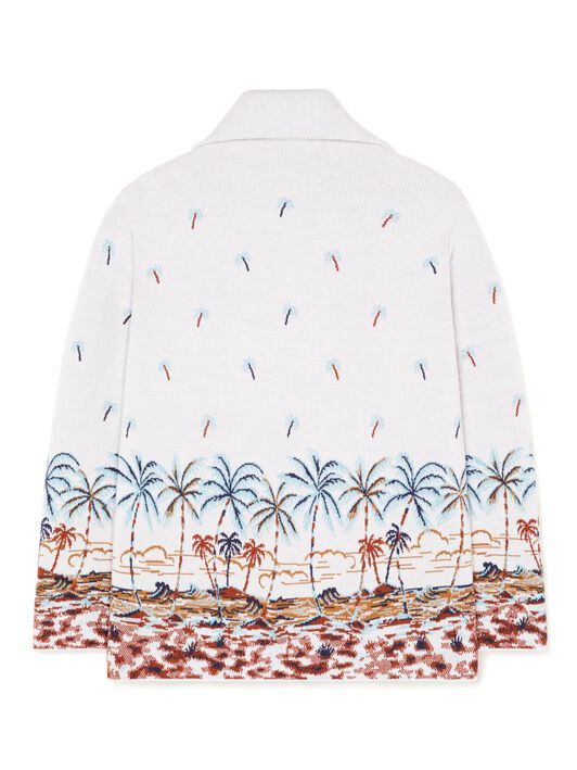 Alanui The Tale Of Hawaiian Shirt Chalk-Sky Blue LMHY004R25KNI001