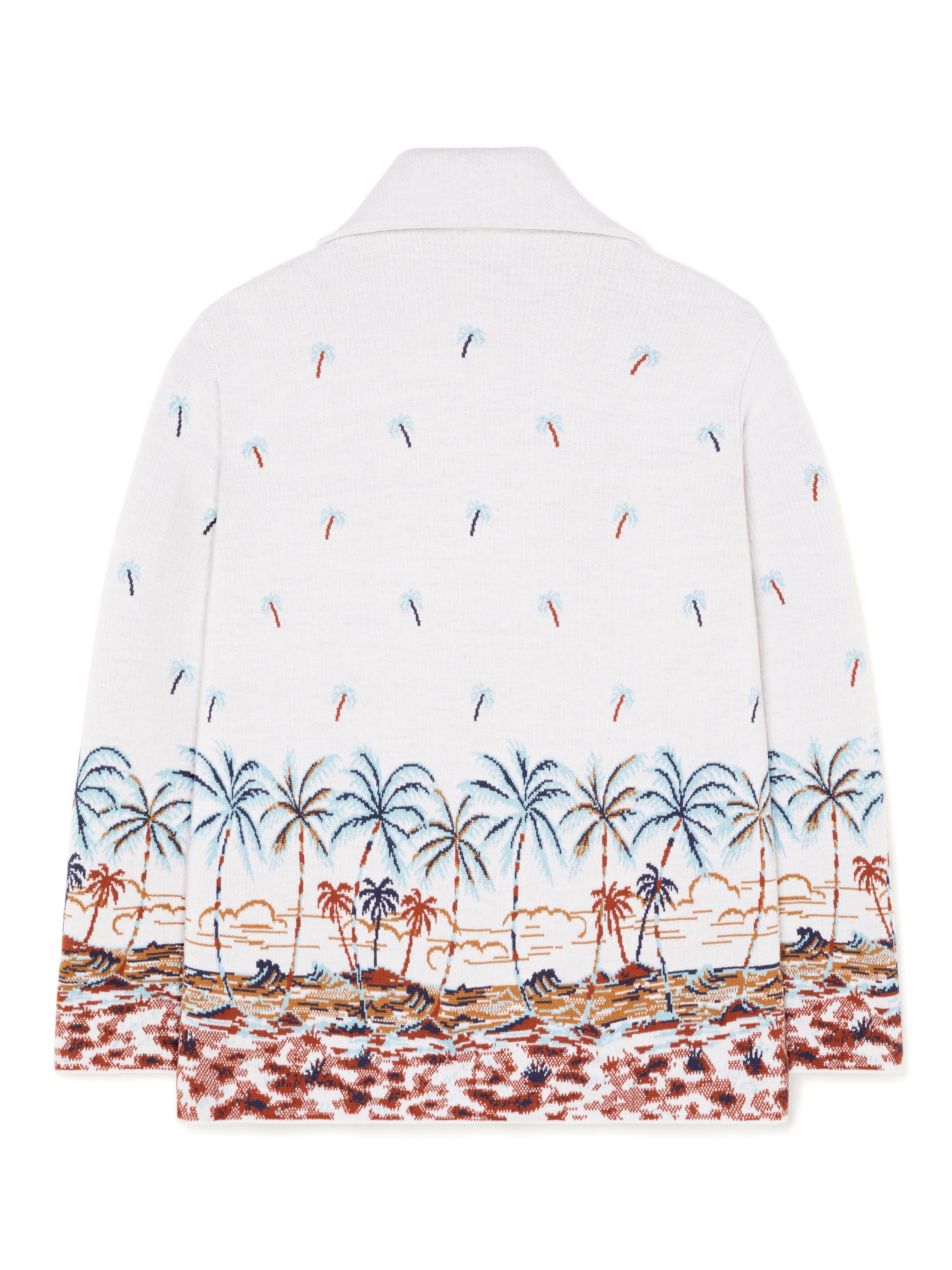 Alanui The Tale Of Hawaiian Shirt Chalk-Sky Blue LMHY004R25KNI001
