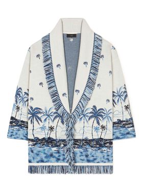Alanui The Tale Of A Hawaiian Cardigan White-Multicolor LWHB064E24KNI00B