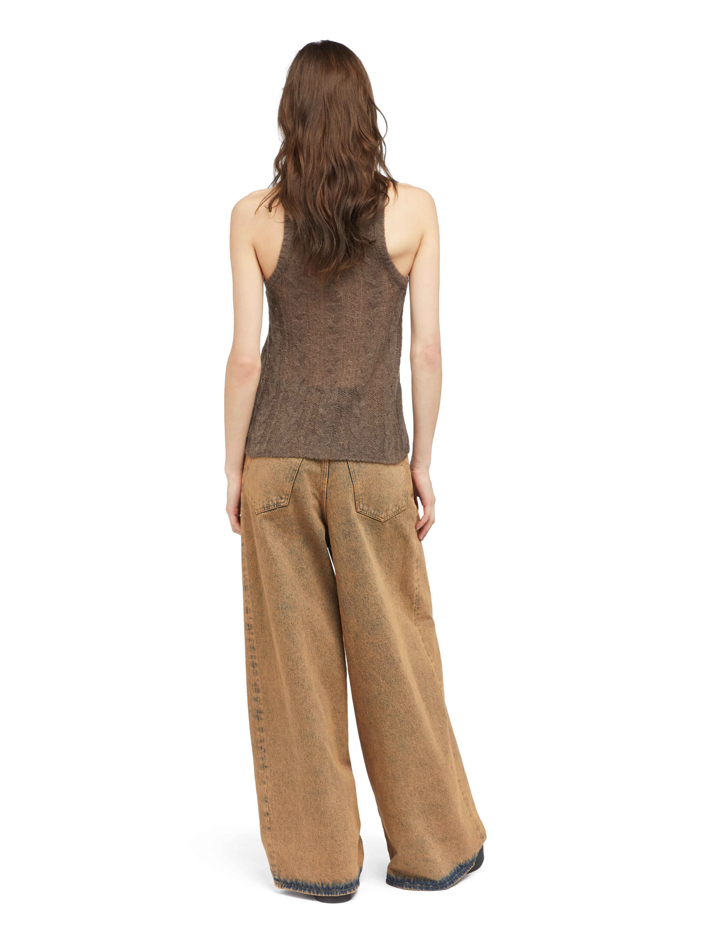 Alanui Desert Drift Tank Top Dark Dust LWHT005E25KNI001