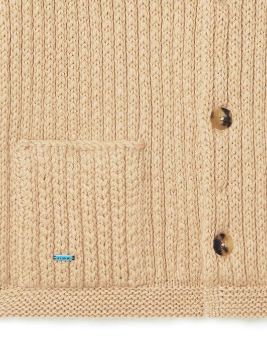 Alanui Alanui Finest Knit Cardigan Sandstorm LMHB037R24KNI001 Alanui Alanui Finest Knit Cardigan Sandstorm LMHB037R24KNI001