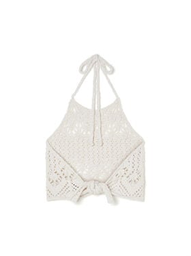 Alanui Lagoon Romance Top White Pearl