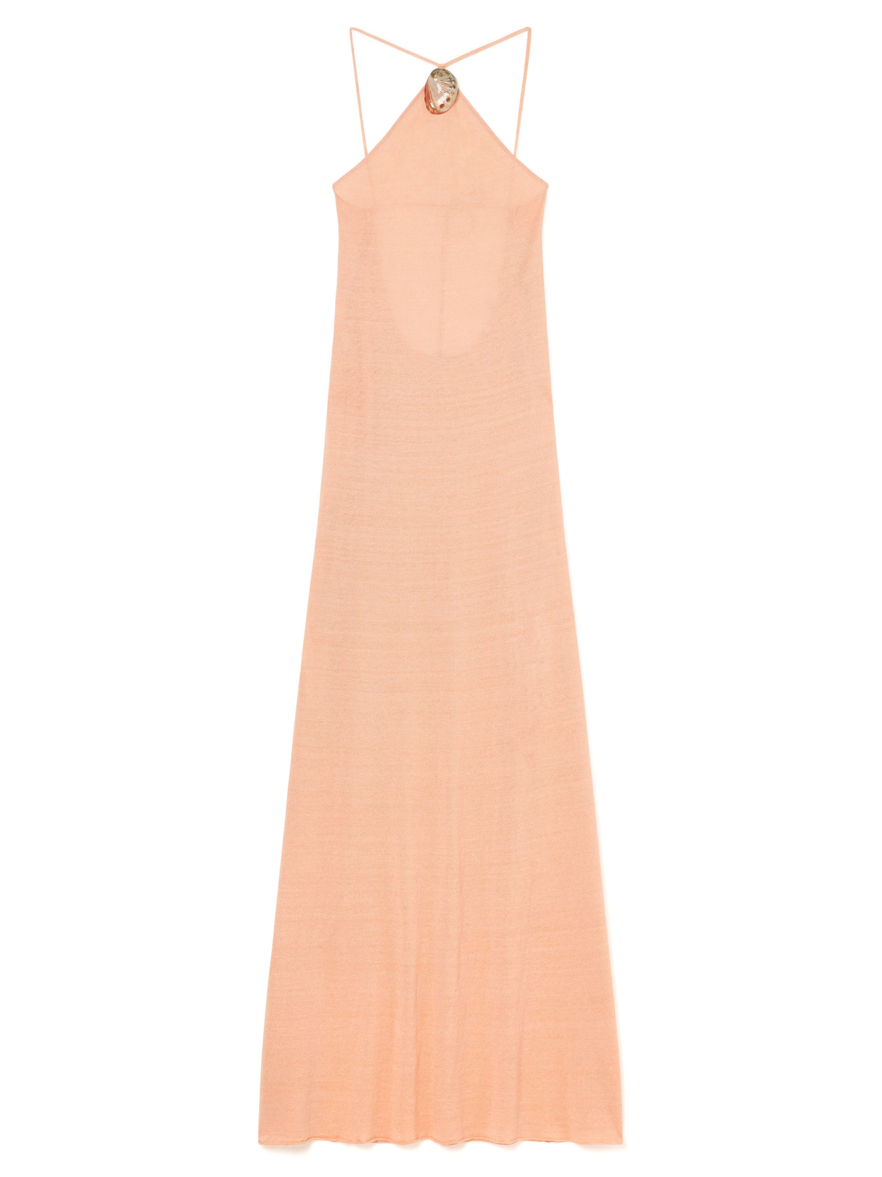 Alanui Mermaid Inside Halter Neck Dress Calendula LWHI062R26KNI001 Alanui Mermaid Inside Halter Neck Dress Calendula LWHI062R26KNI001