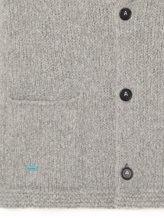 Alanui Alanui Finest Cardigan Coco Grey LMHB037E25KNI001 Alanui Alanui Finest Cardigan Coco Grey LMHB037E25KNI001