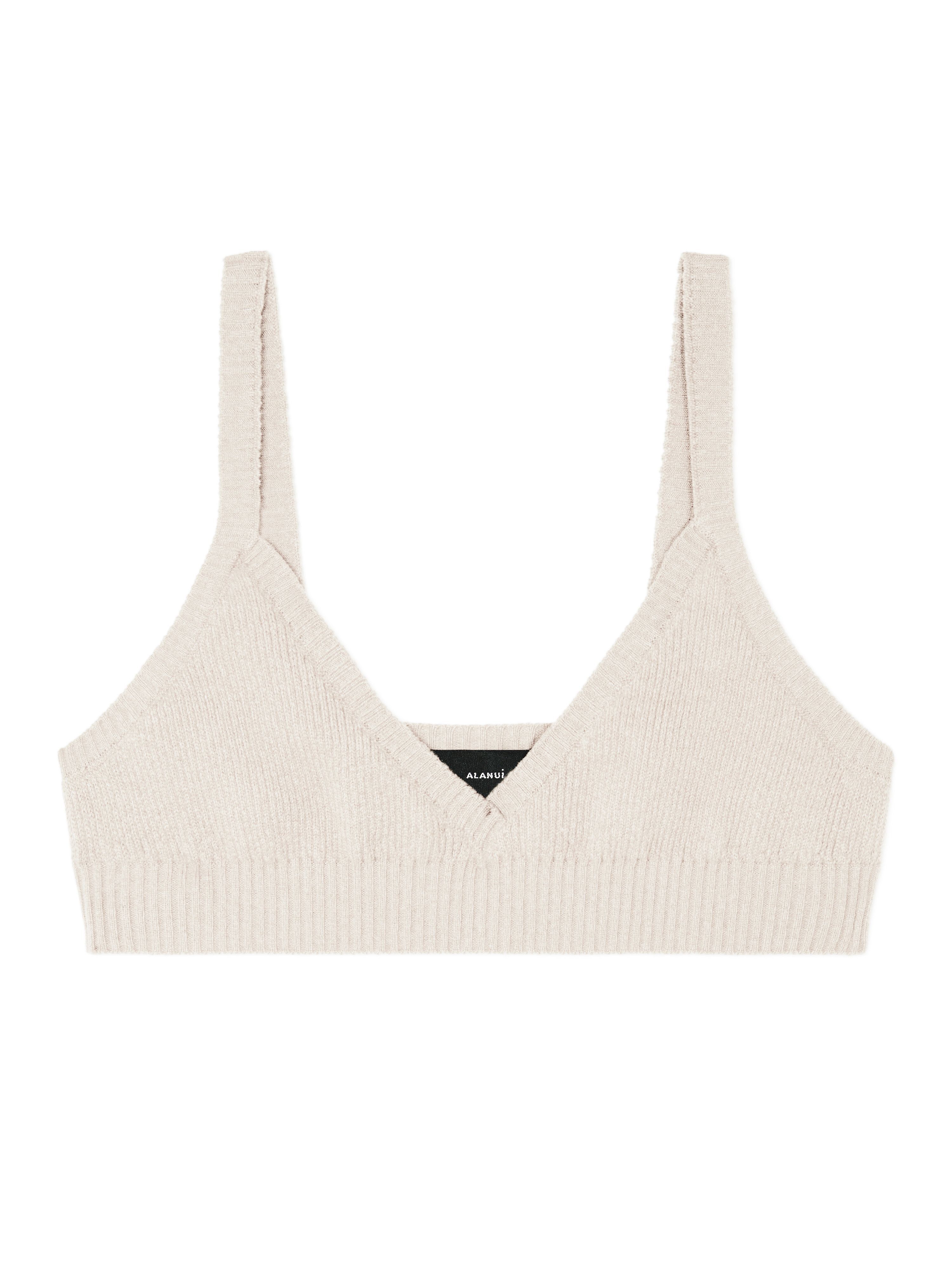 Alanui Cashmere Bralette White LWHR005E24KNI001