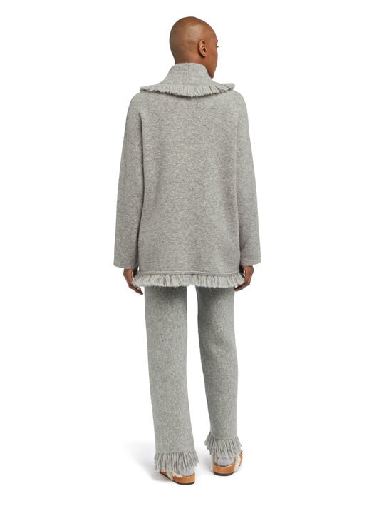 Alanui Alanui Finest Cardigan Coco Grey LWHB064E25KNI00E Alanui Alanui Finest Cardigan Coco Grey LWHB064E25KNI00E