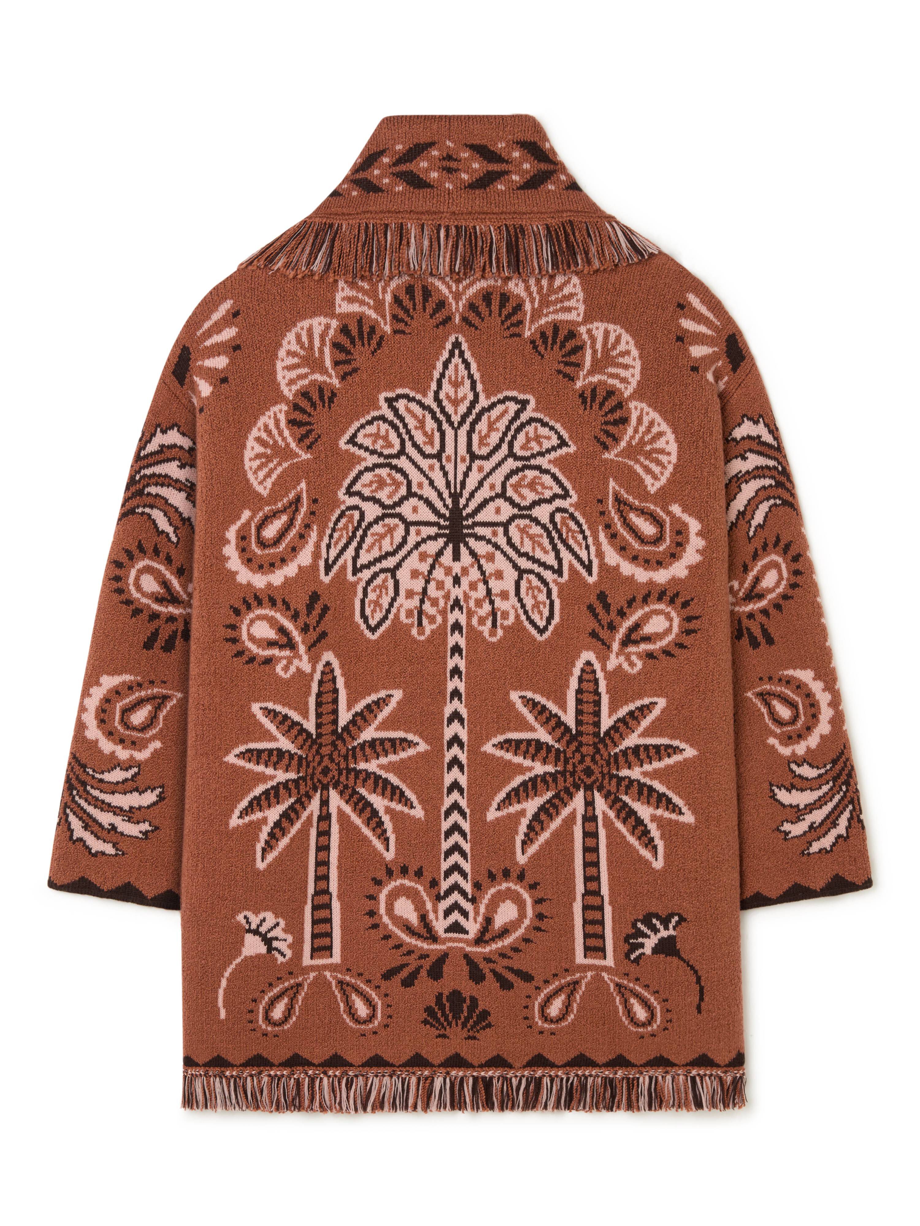 Alanui Wild Wonder Foulard Cardigan Terracotta-Peach LWHB064R25KNI005