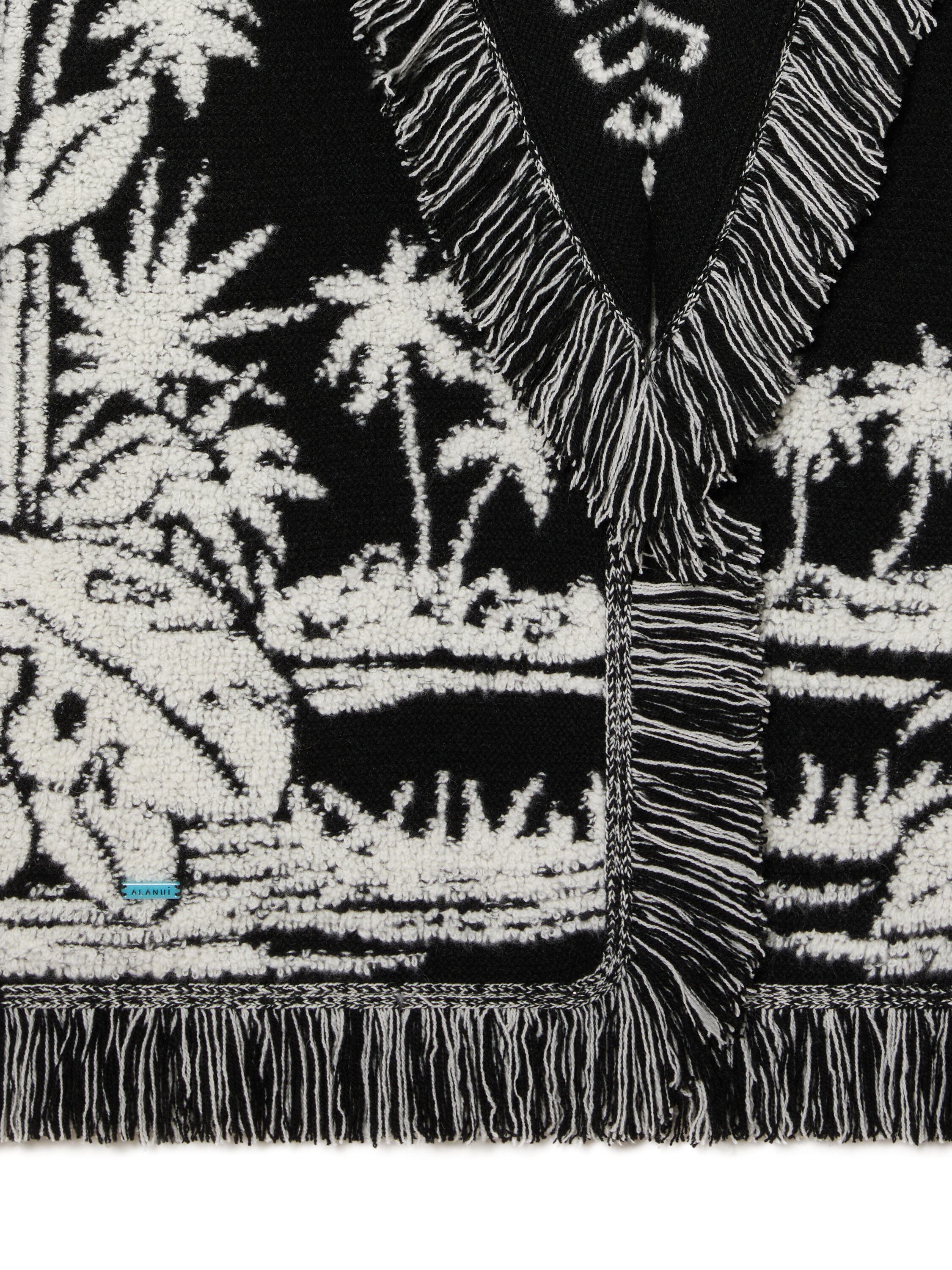 Alanui Palm Grove Tales Cardigan Black LWHB064E25KNI00D