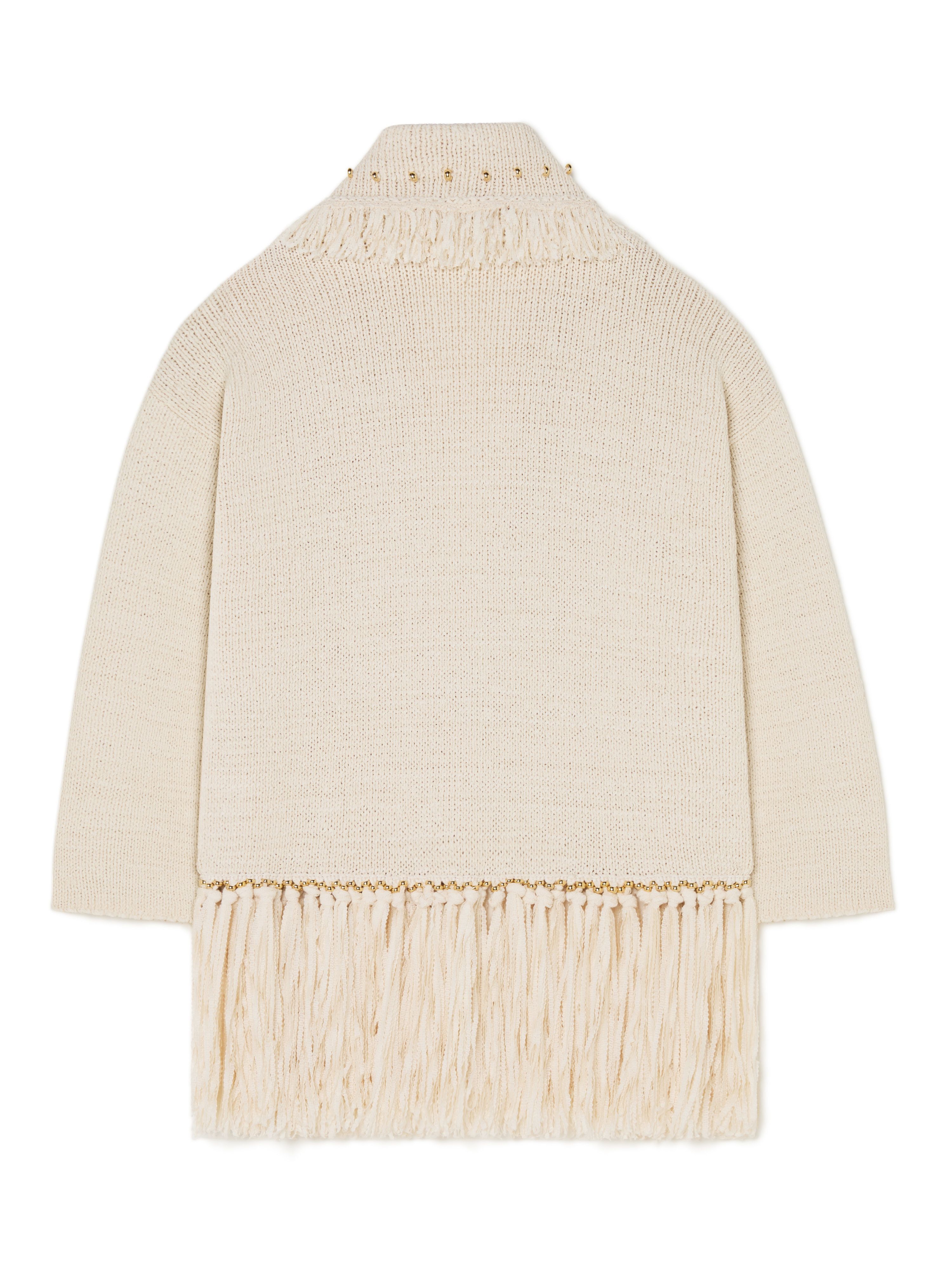 Alanui Cape Jasmine Cardigan Chalk LWHB064R25KNI00H