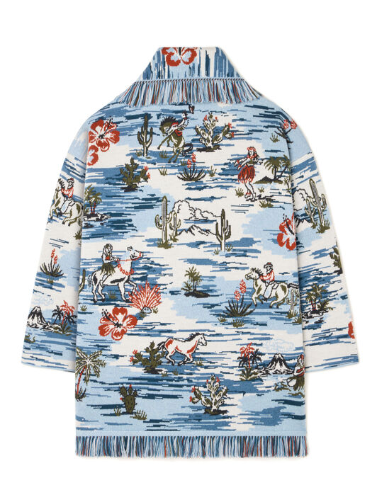 Alanui Tex-Hawaii Roundtrip Cardigan Bluebell-Multicolor LWHB064E25KNI00I