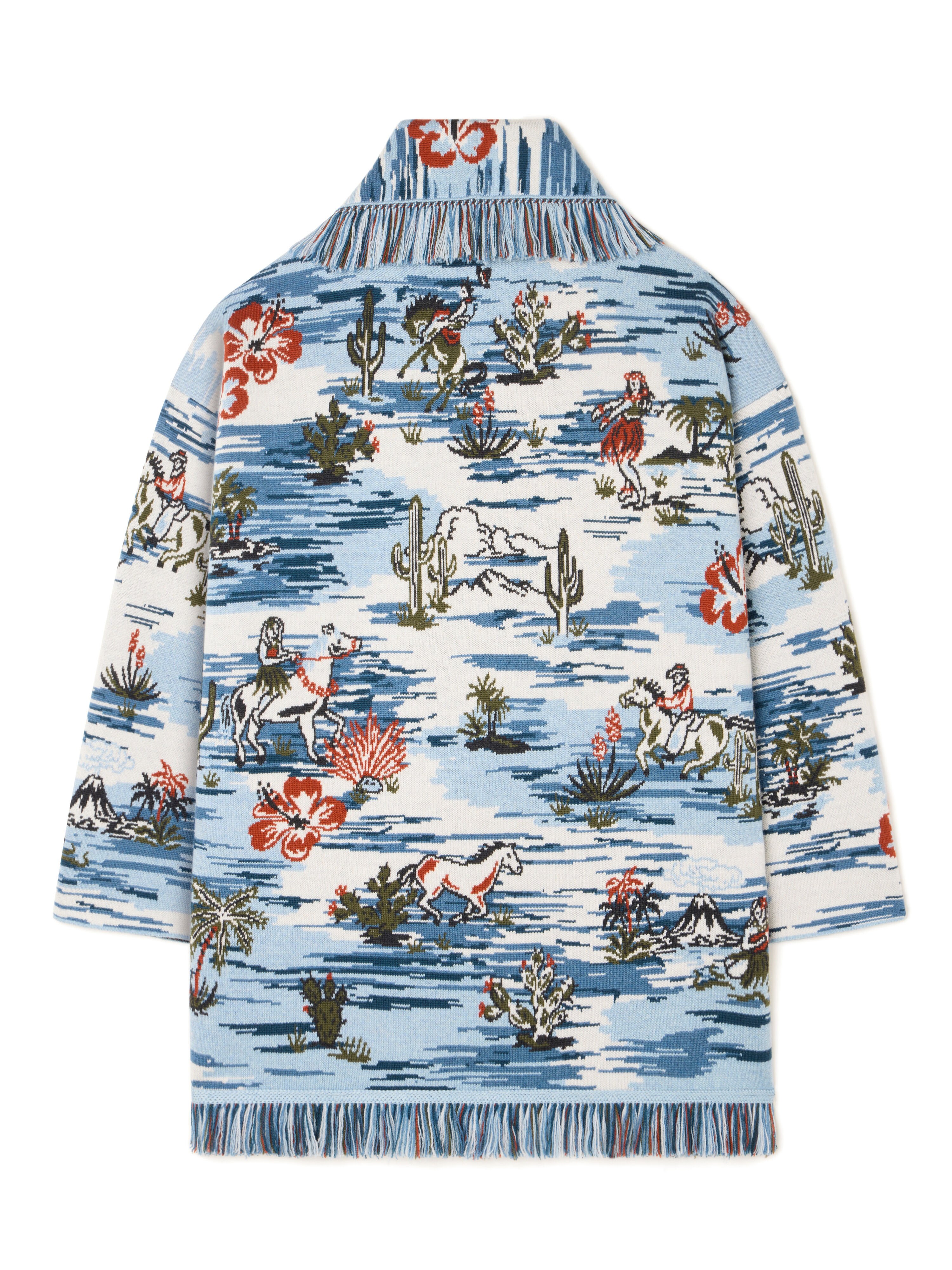 Alanui Tex-Hawaii Roundtrip Cardigan Bluebell-Multicolor LWHB064E25KNI00I