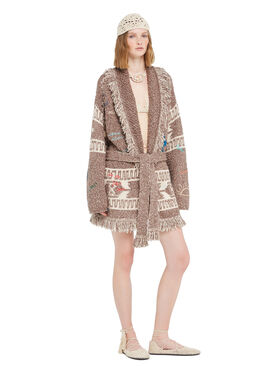 Alanui Written By The Ocean Cardigan Cocoa Delight-Multicolor