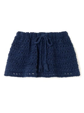 Alanui The Breath Of The Lagoon Skirt Deep Blue LWHL031R26KNI001