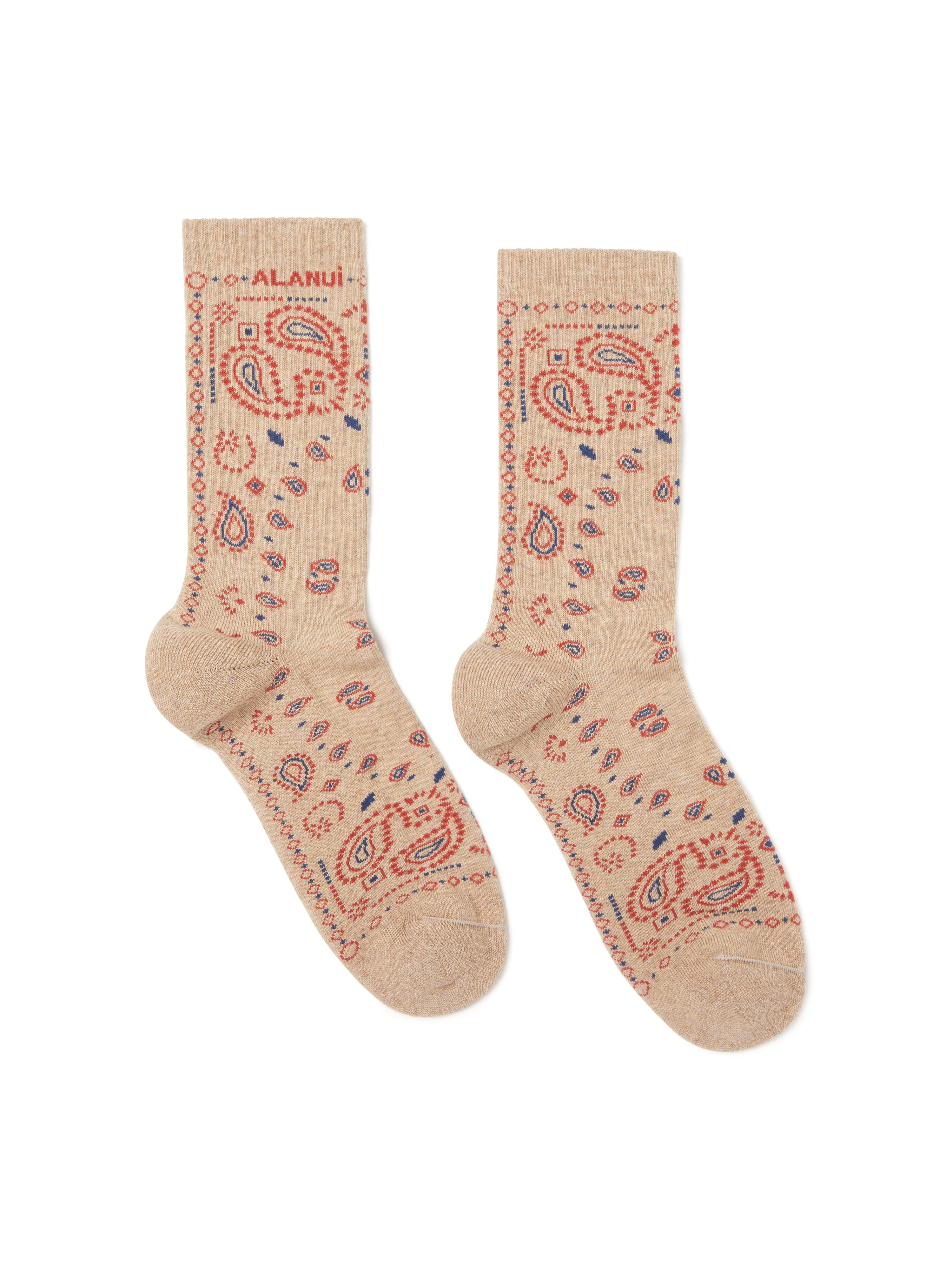 Alanui Bandana Socks Sandstorm LMRA004R26KNI001 Alanui Bandana Socks Sandstorm LMRA004R26KNI001