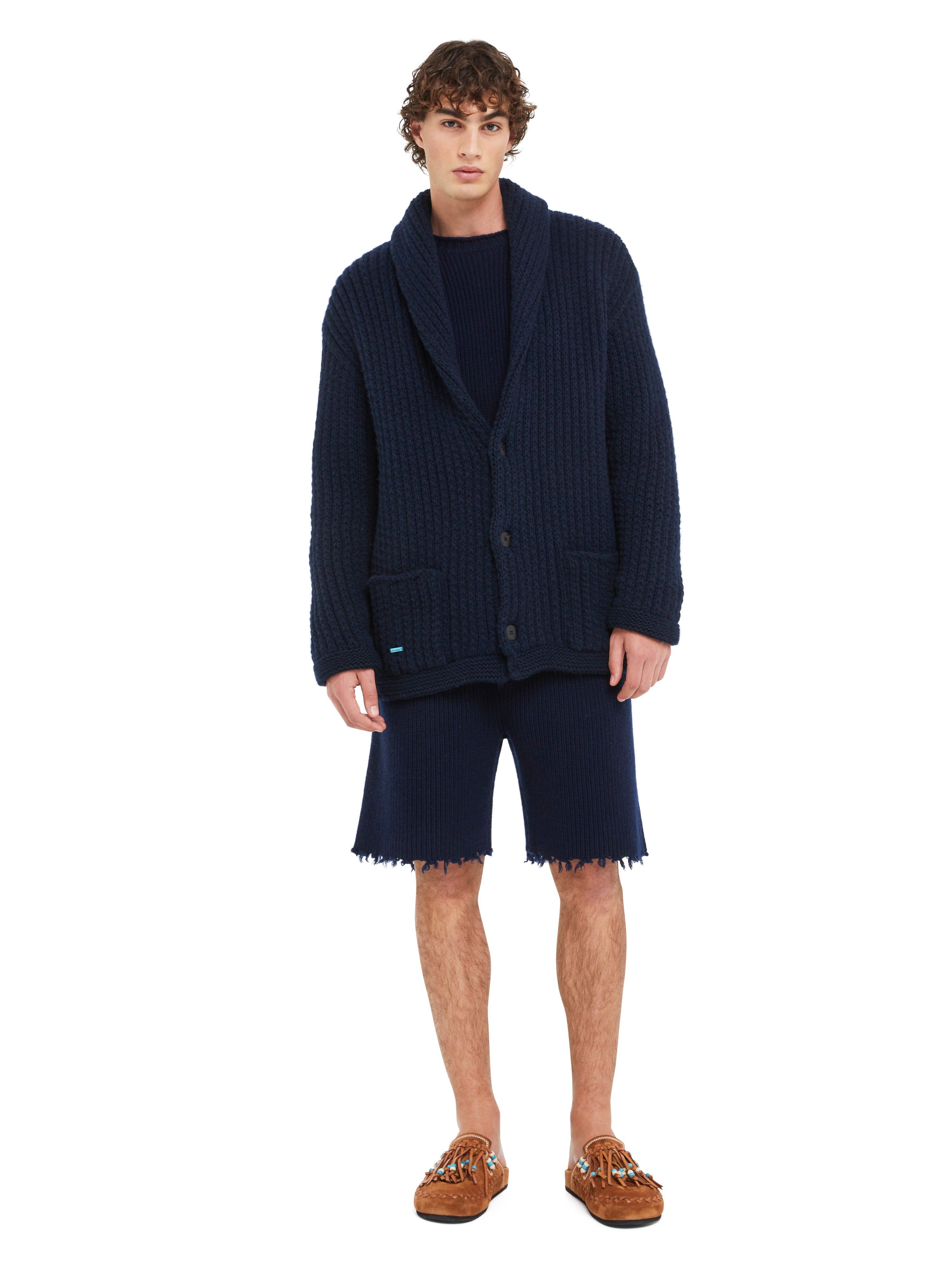 Alanui Alanui Finest Cardigan Deep Blue LMHB037R25KNI001