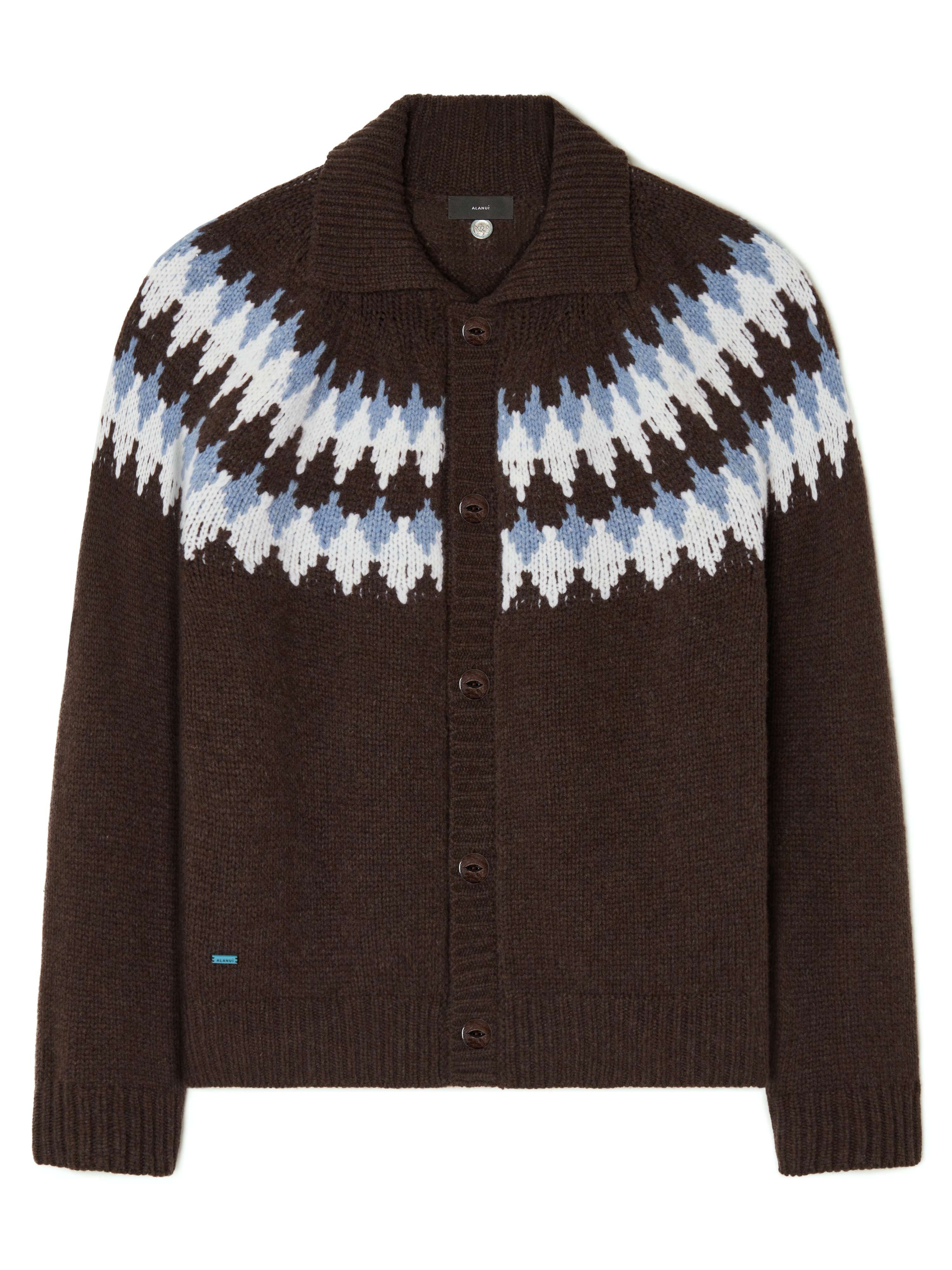 Alanui Sweet Winter Cardigan Caffee-Multicolor LMHQ005E24KNI001