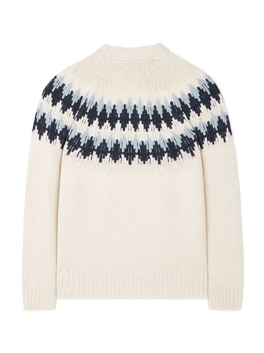 Alanui Sweet Winter Sweater Chalk-Midnight LMHE016E25KNI001 Alanui Sweet Winter Sweater Chalk-Midnight LMHE016E25KNI001