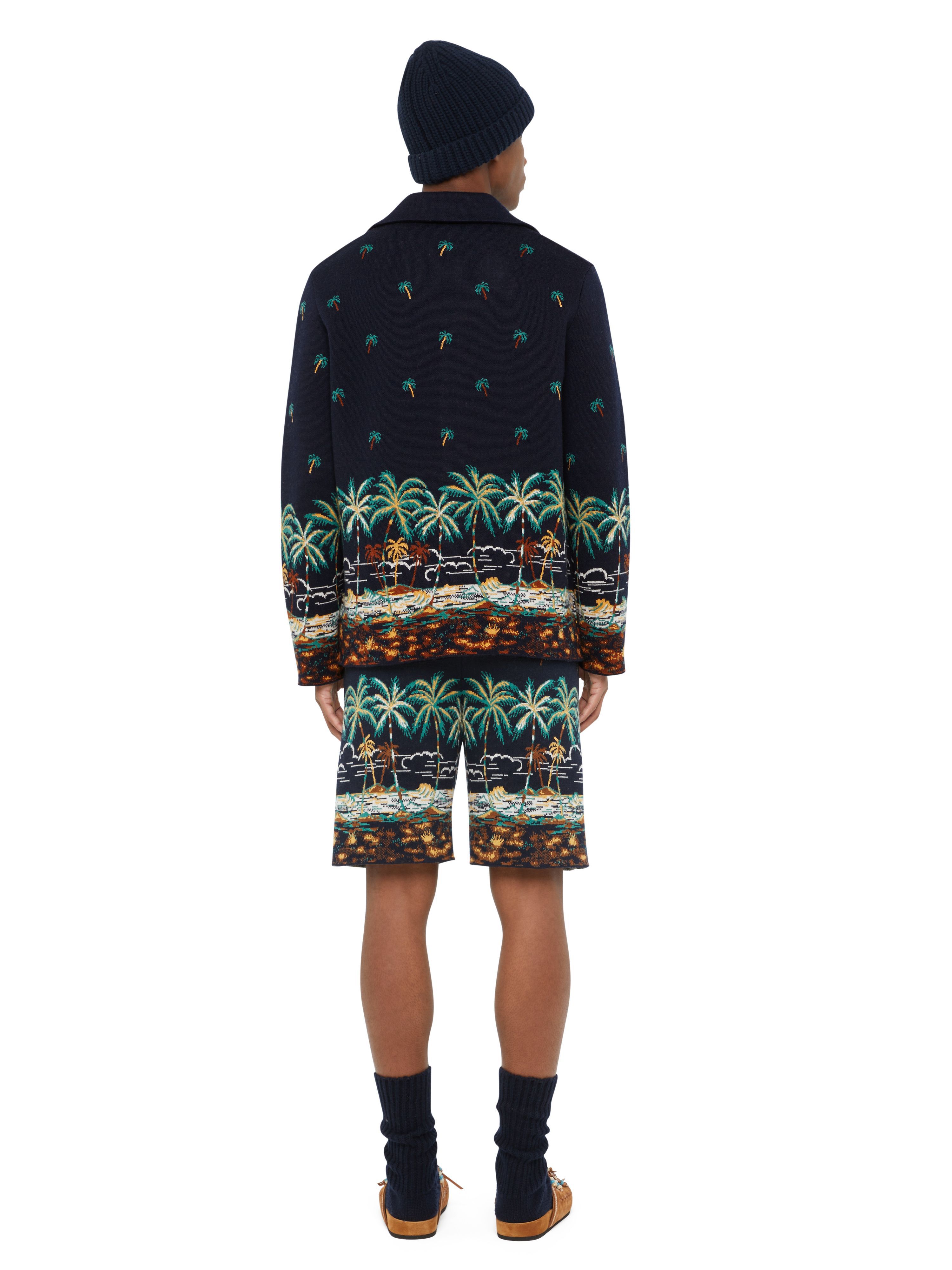 Alanui The Tale Of A Hawaiian Shirt Midnight Blue-Multicolor LMHY004E24KNI001