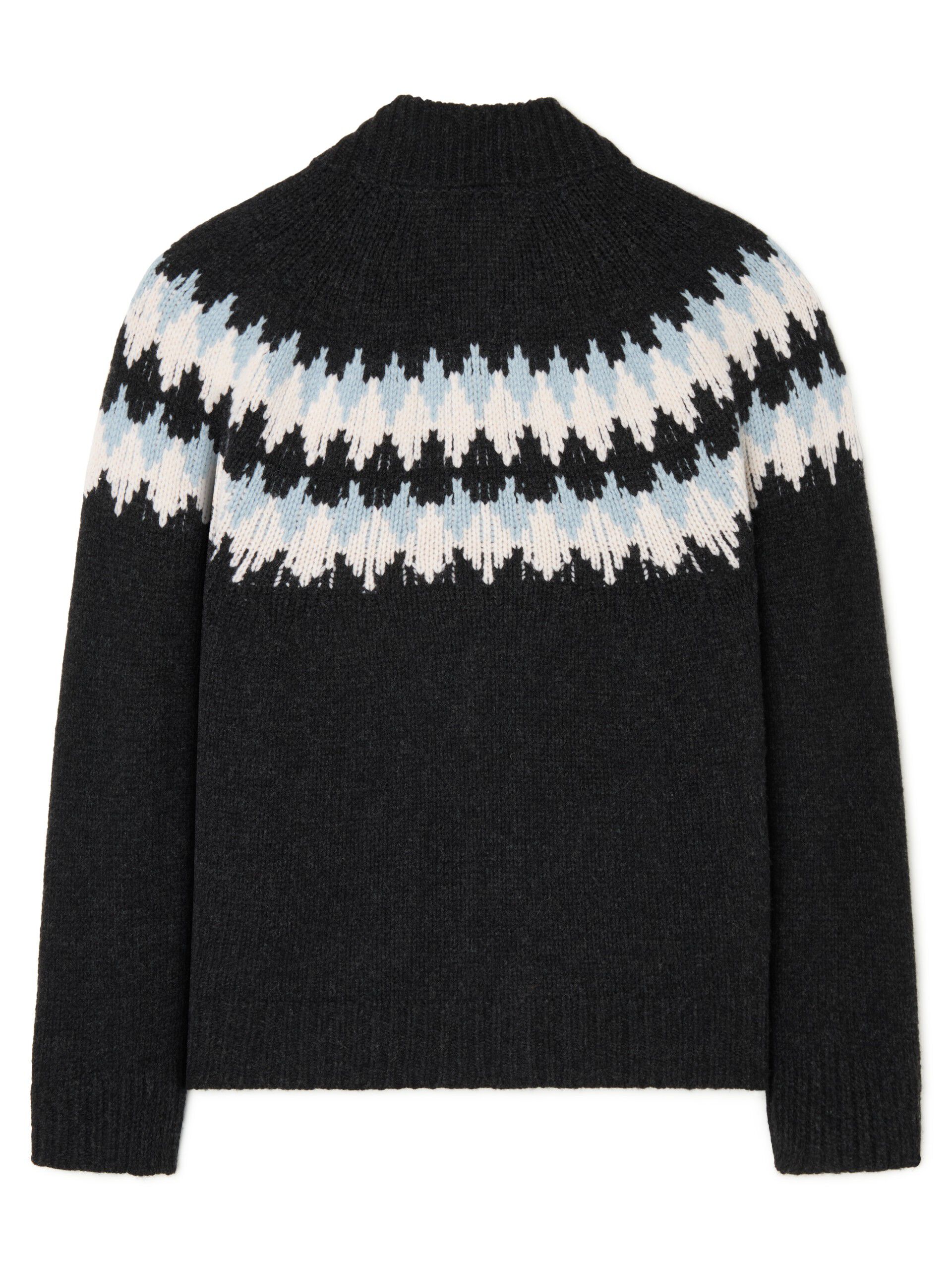 Alanui Sweet Winter Cardigan Midnight/Chalk Alanui Sweet Winter Cardigan Midnight/Chalk